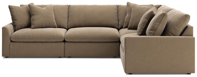 Ashley Luxe Whitehaven Velvet 4-Piece Modular L-Shaped Sectional