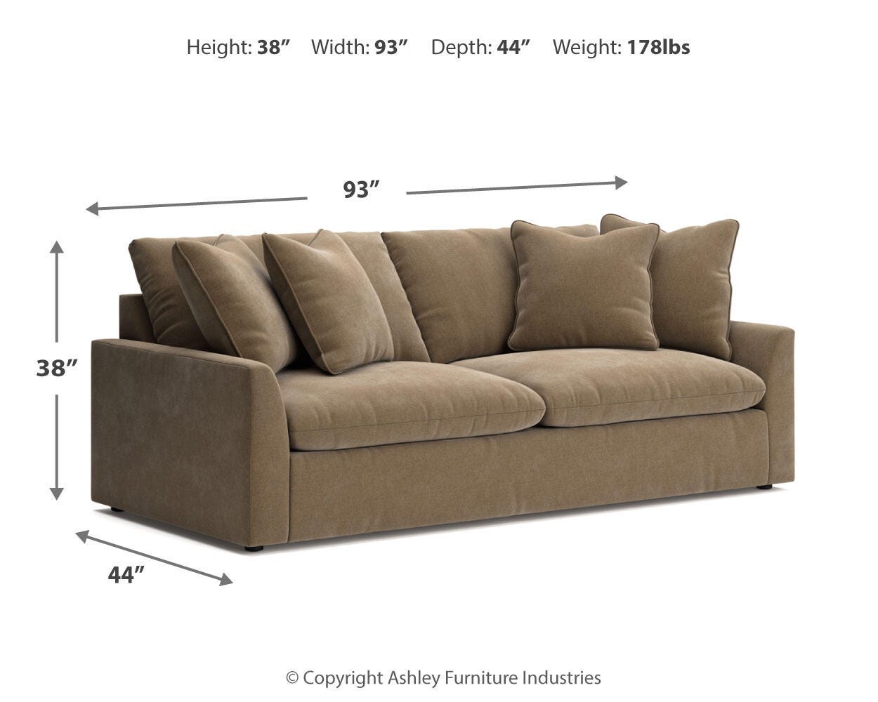Whitehaven Sofa, Sable, large