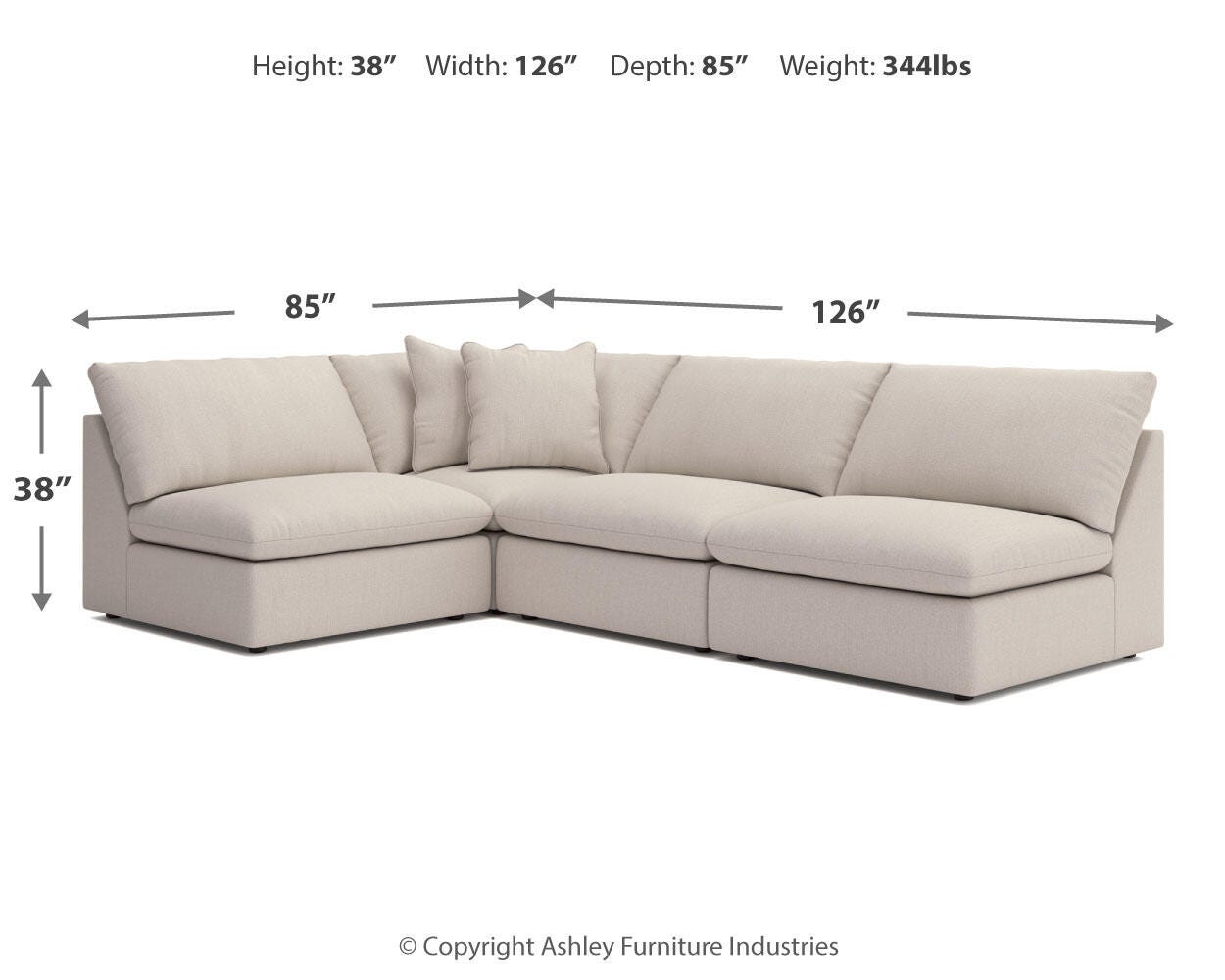 Whitehaven 4-Piece Sectional - image 7