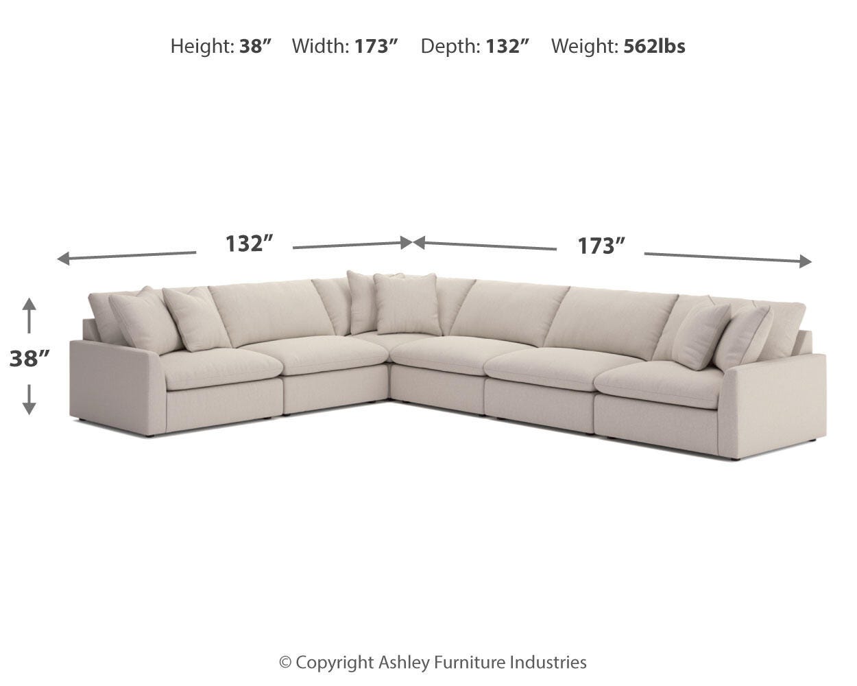 Whitehaven 6-Piece Sectional - image 6