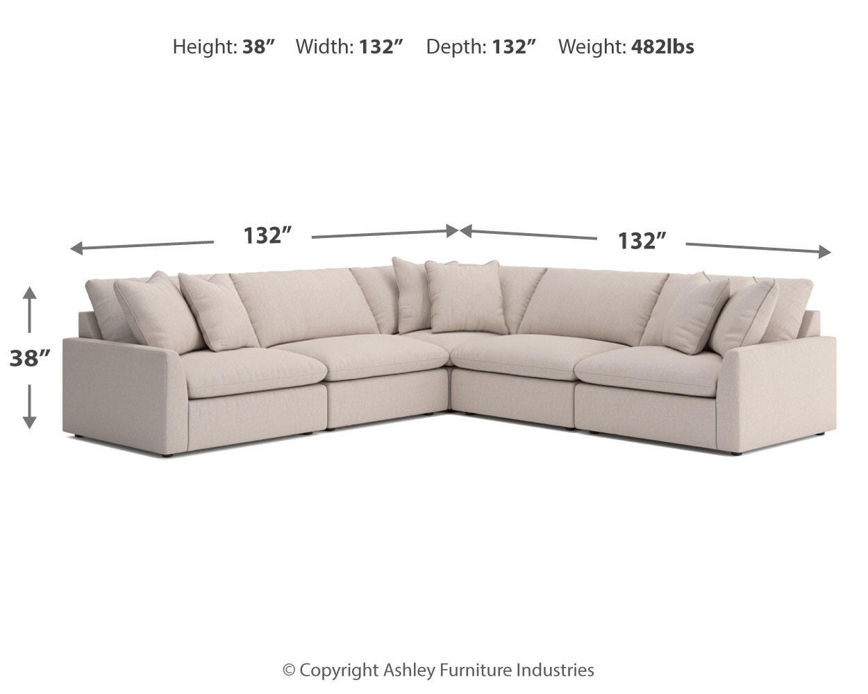 Whitehaven 5-Piece Sectional - image 7