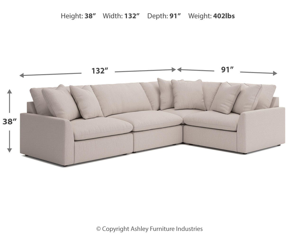 Whitehaven 4-Piece Sectional - image 7