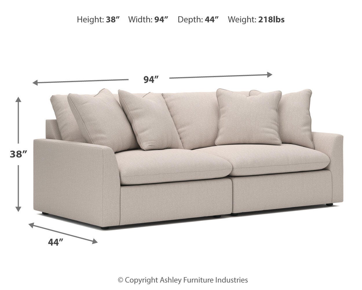 Whitehaven 2-Piece Sectional Loveseat - image 8