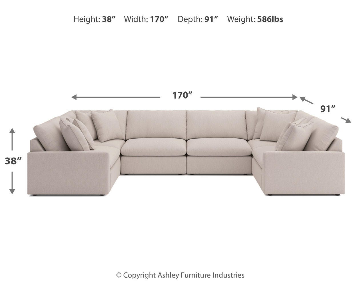 Whitehaven 6-Piece Sectional - image 6