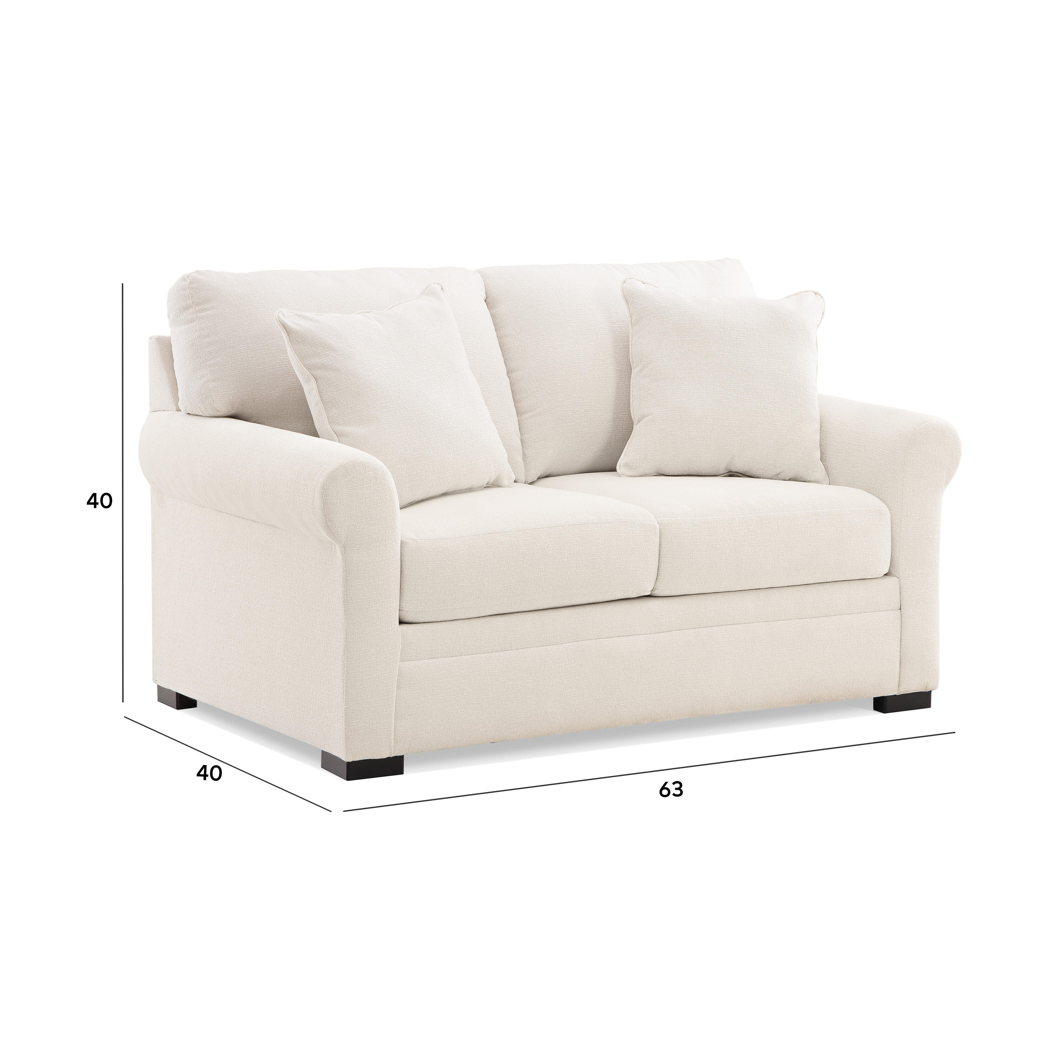Hartmoor Loveseat, Pearl, large