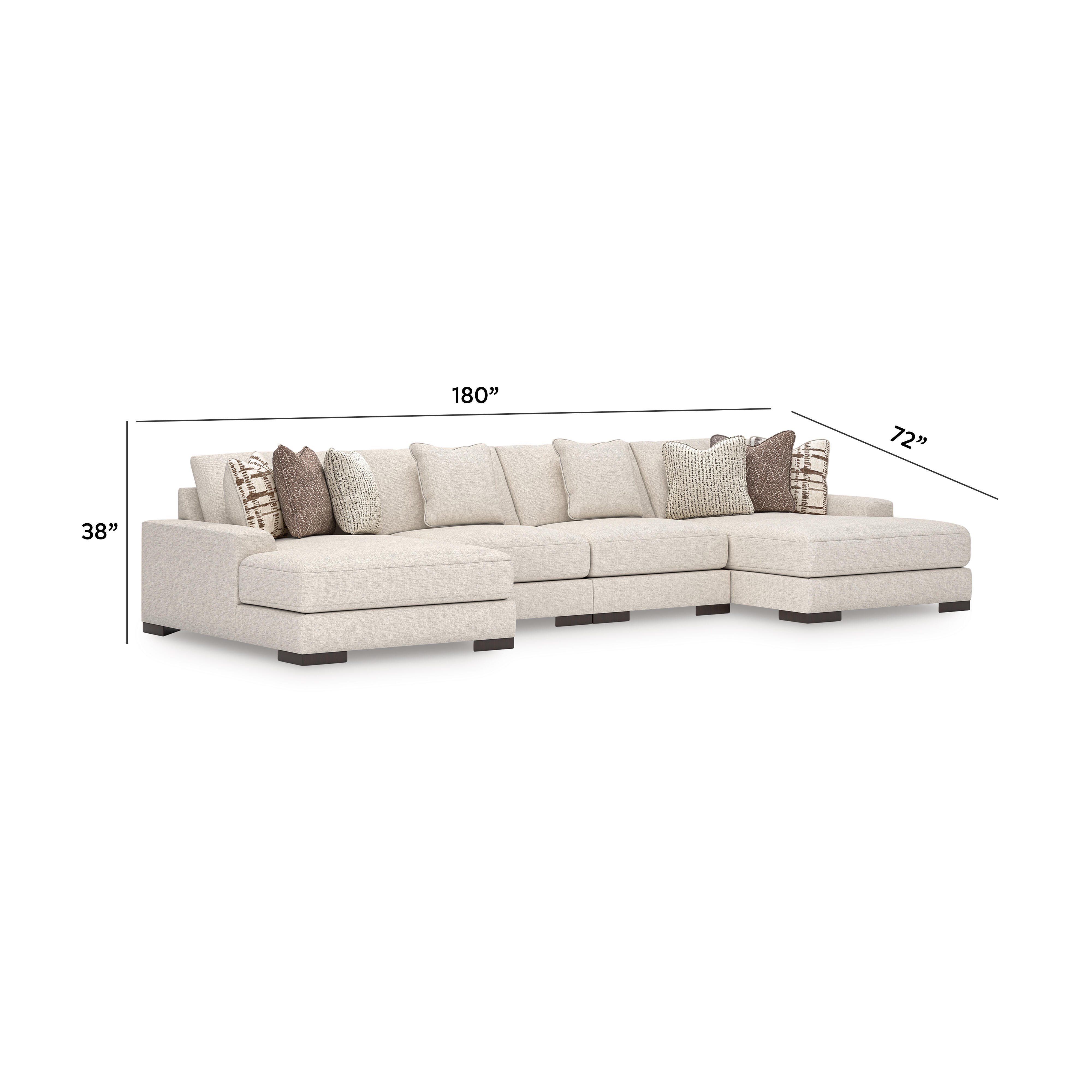 Barrelton 4-Piece Double Chaise Sectional, , large