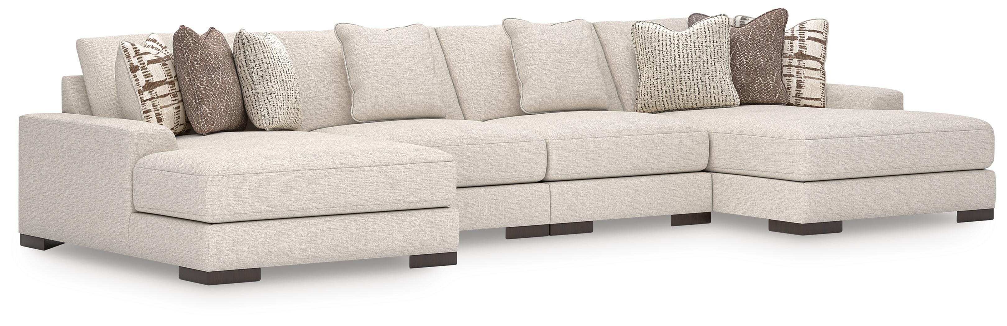 Barrelton 4-Piece Double Chaise Sectional, , large