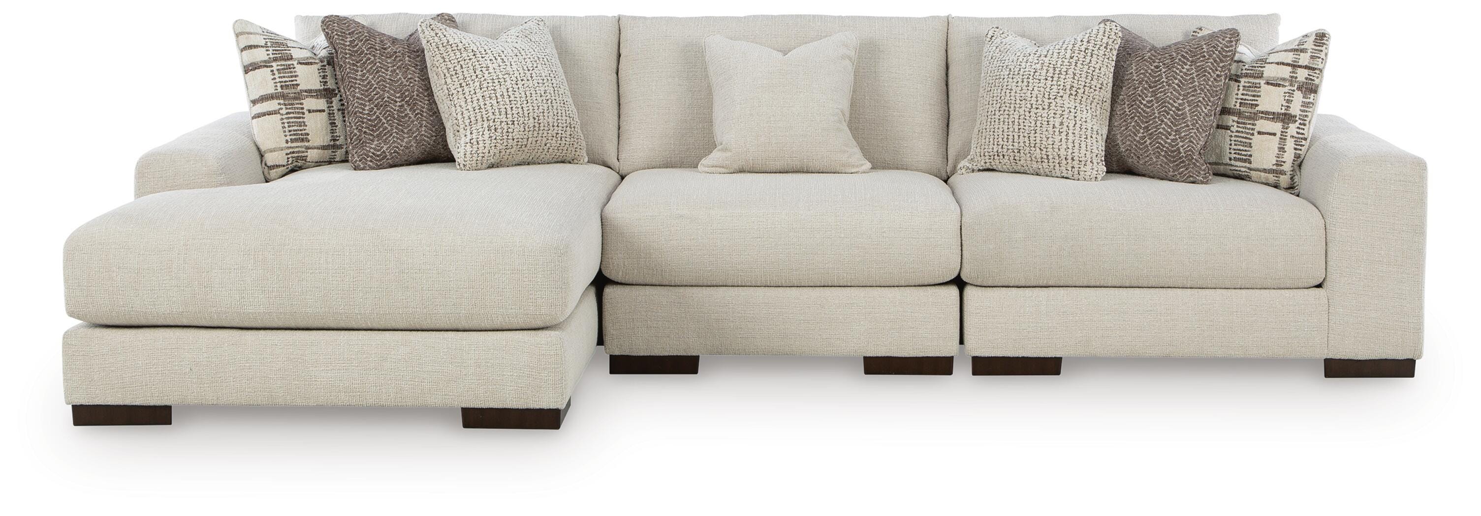 Barrelton 3-Piece Sectional with Chaise, Barley, large