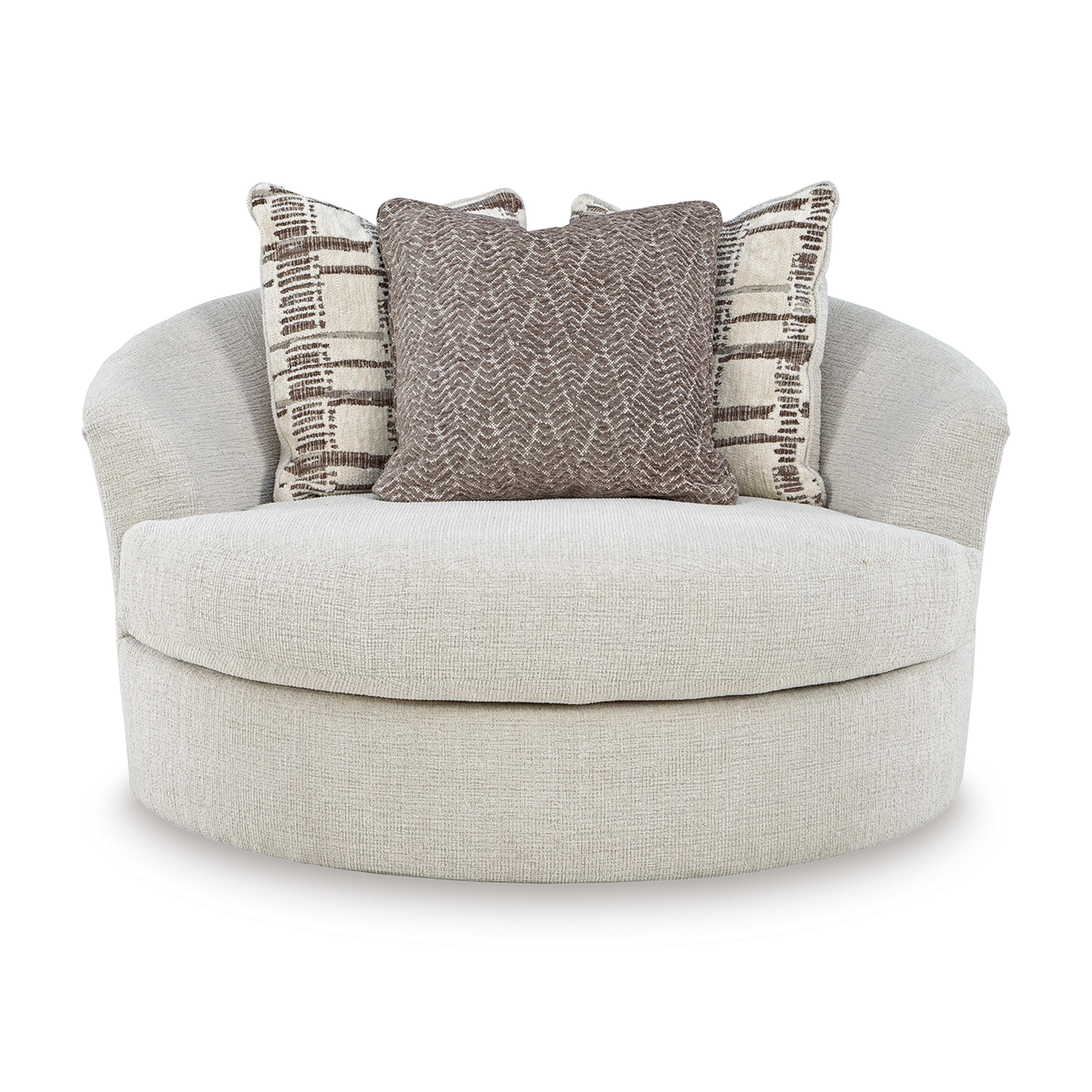 Barrelton Oversized Swivel Accent Chair, , large