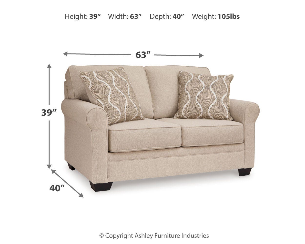 Belcaro Place Loveseat - image 4