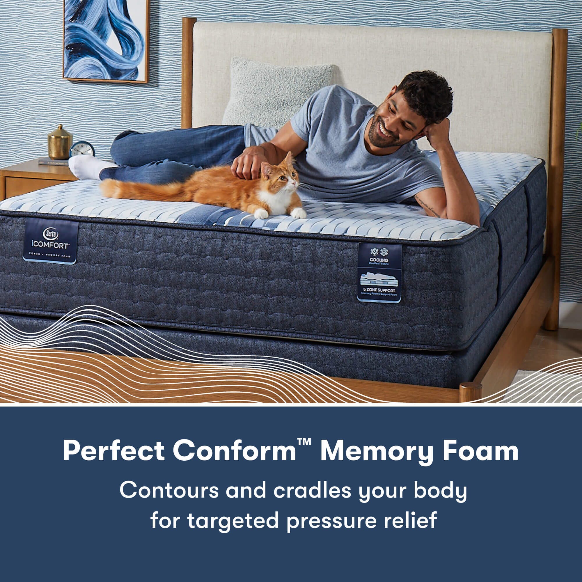 Perfect Sleeper Perfect Sleeper Aveda Medium 12 in. California King Mattress, White, large