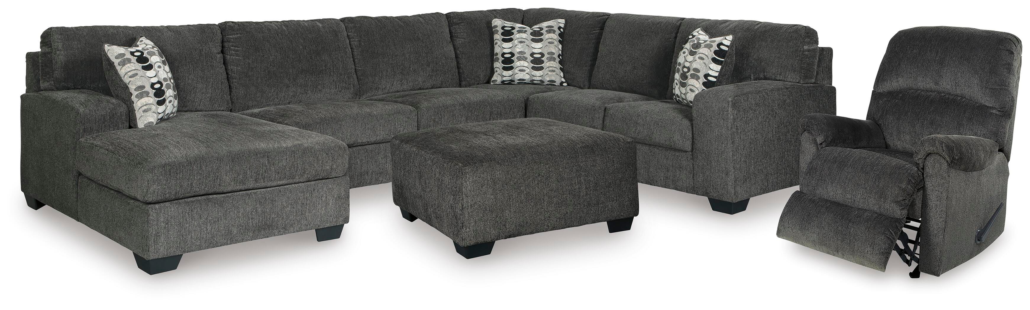 Seccional de tres piezas, reclinable y otomana Ballinasloe - image 1