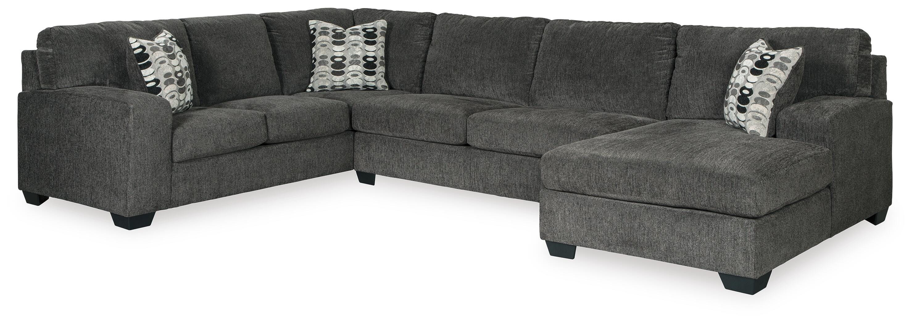 Ballinasloe 3-Piece Sectional with Chaise, Smoke, large