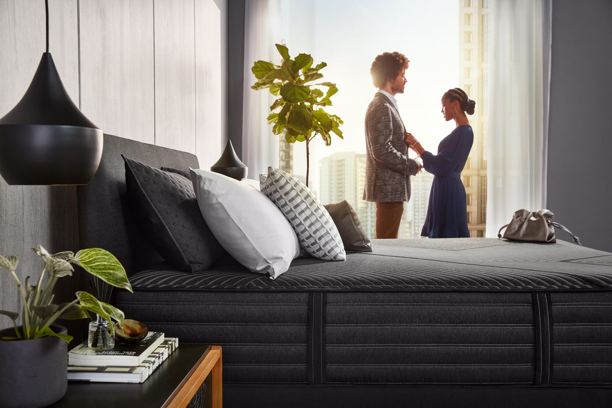 Beautyrest&reg; Lux Diamond Series LX-Class Medium Tight Top Split California King Mattress, , rollover