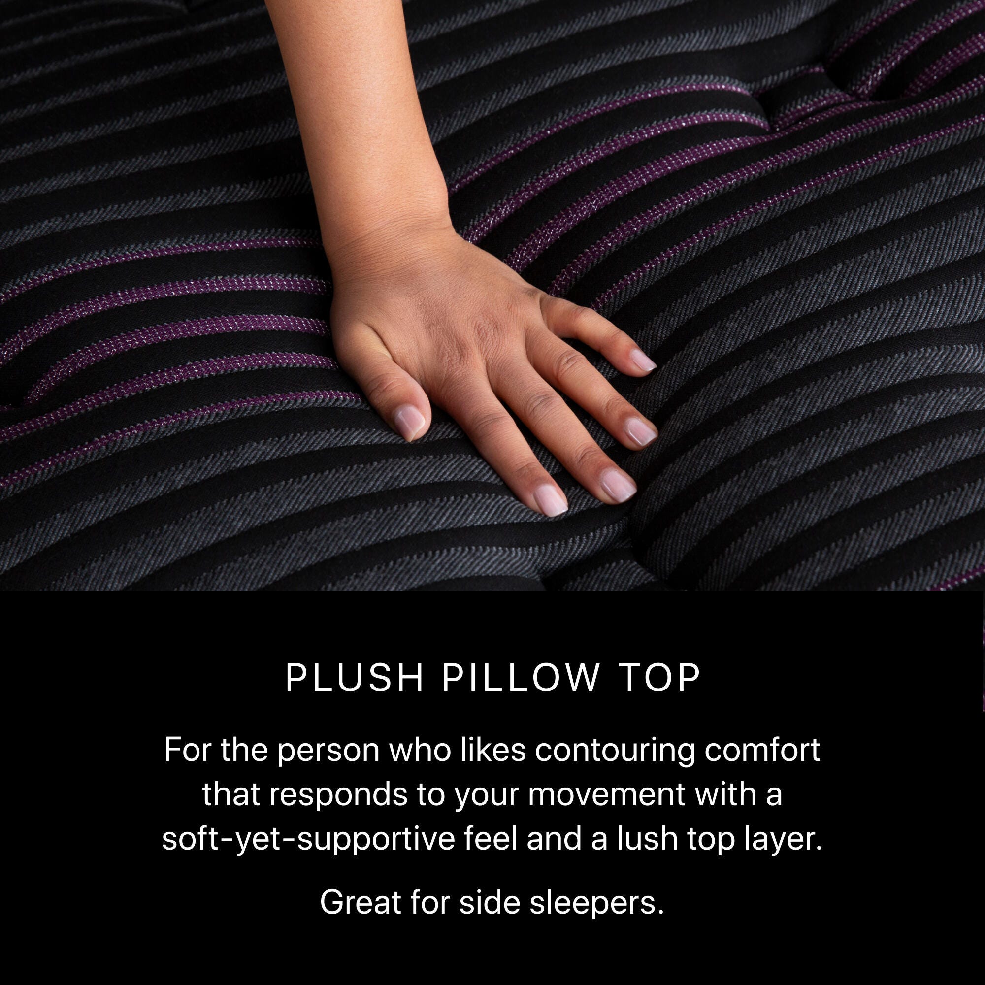 Beautyrest Black Series Two Plush Pillow Top 16.25" Queen Mattress, Black, large