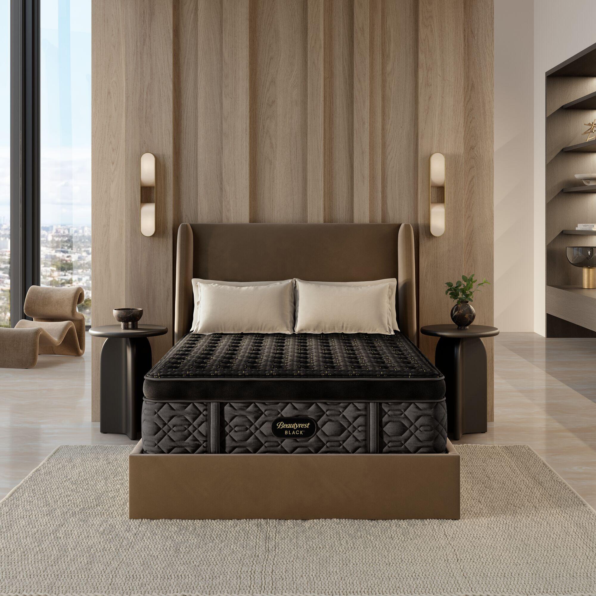 Beautyrest Black Series Four Firm Pillow Top 17.5" King Mattress, Black, large