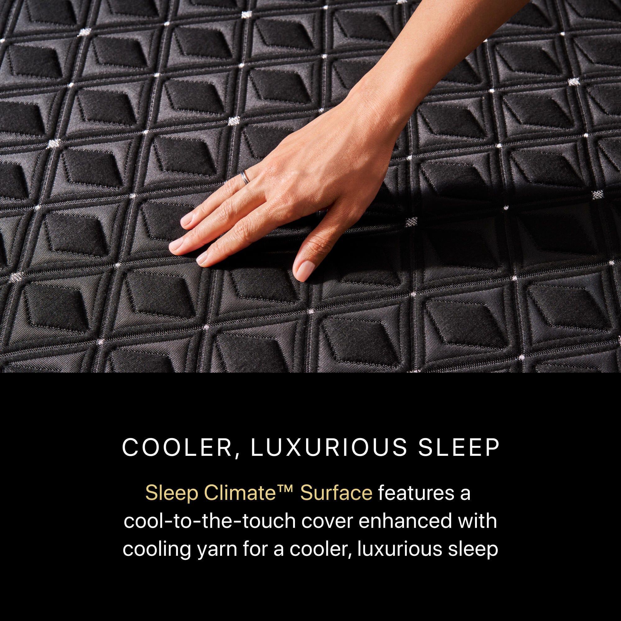 Beautyrest Black® Hybrid Series Three Firm 14.5 in. Split King Mattress, Black, large