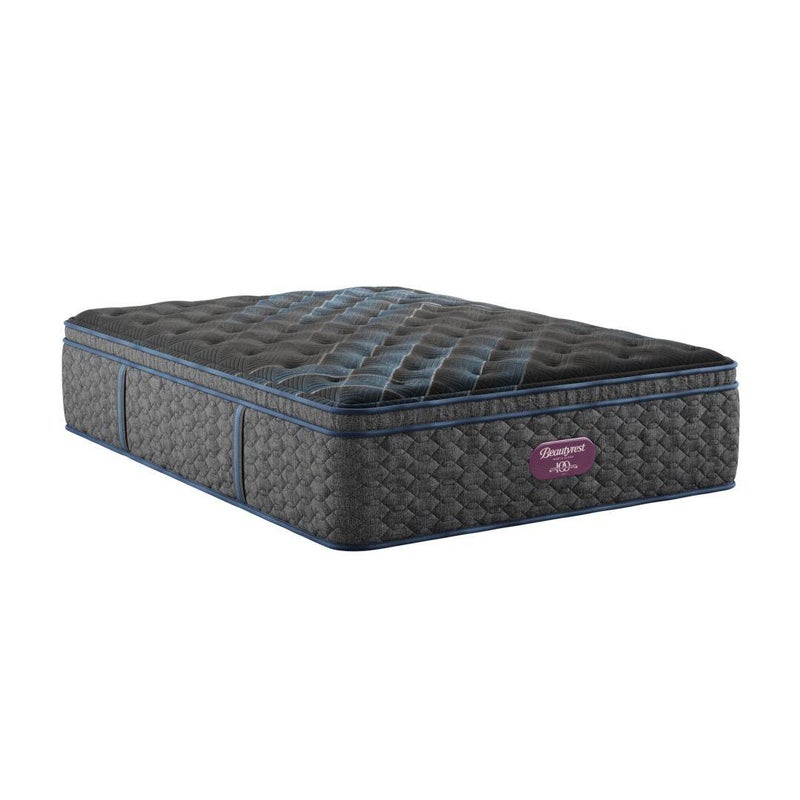 Beautyrest World Class Level Four Plush Pillow Top 16.25 in. Queen Mattress, Black