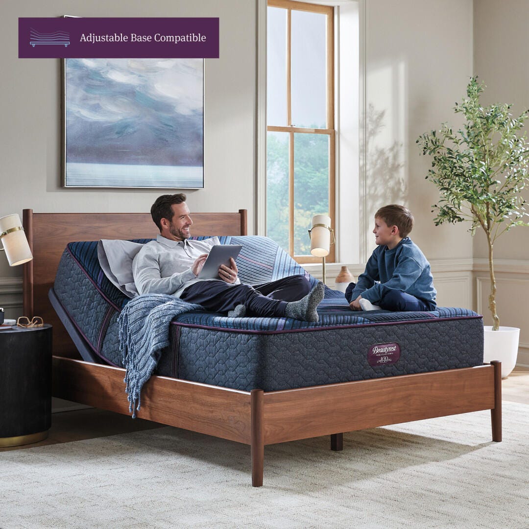 Beautyrest World Class Level Three Hybrid Medium 13 in. Twin Mattress, Black, large