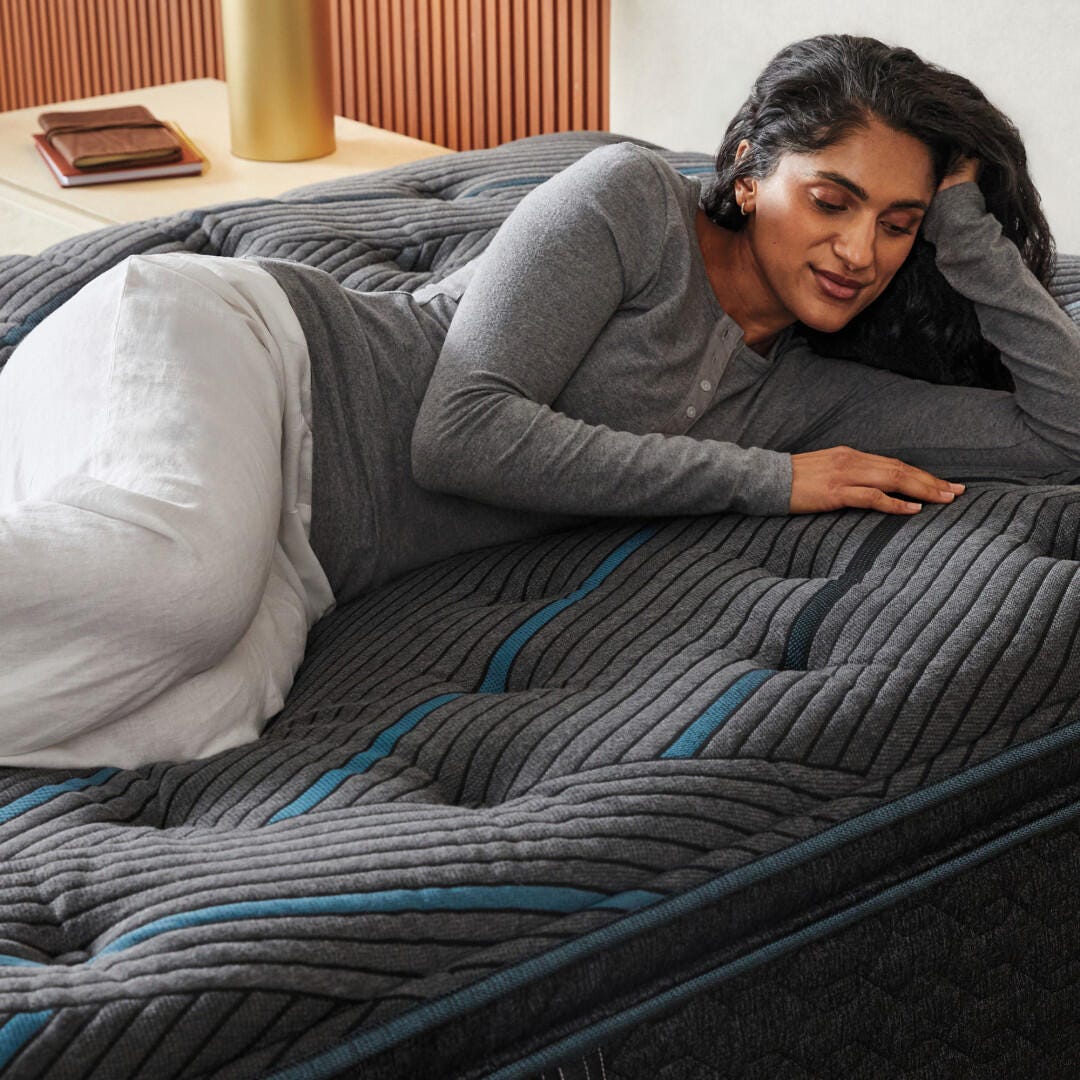 Beautyrest Level Two Medium 14 in. Twin XL Mattress, Black, large