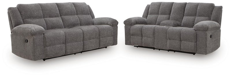 Orlen Next-Gen Nuvella™ Performance Fabric Manual Reclining Sofa and Loveseat, Carbon