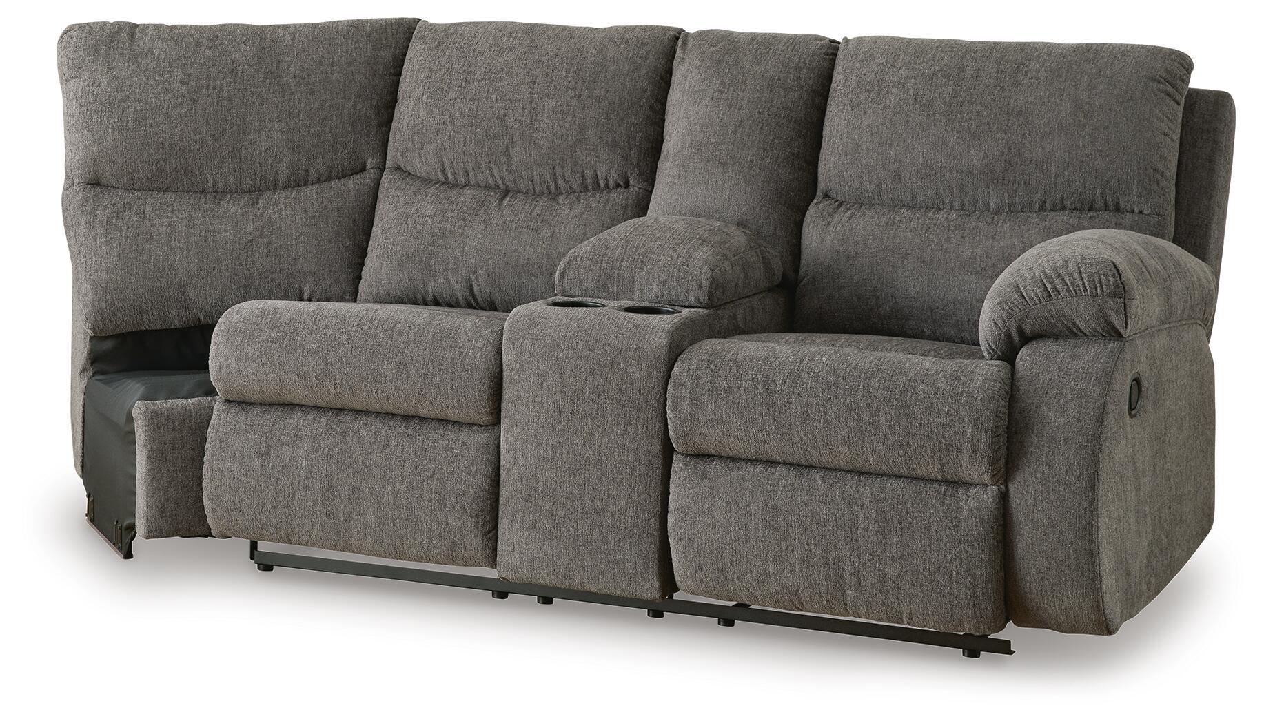 Museum Right-Arm Facing Reclining Loveseat with Console - image 1