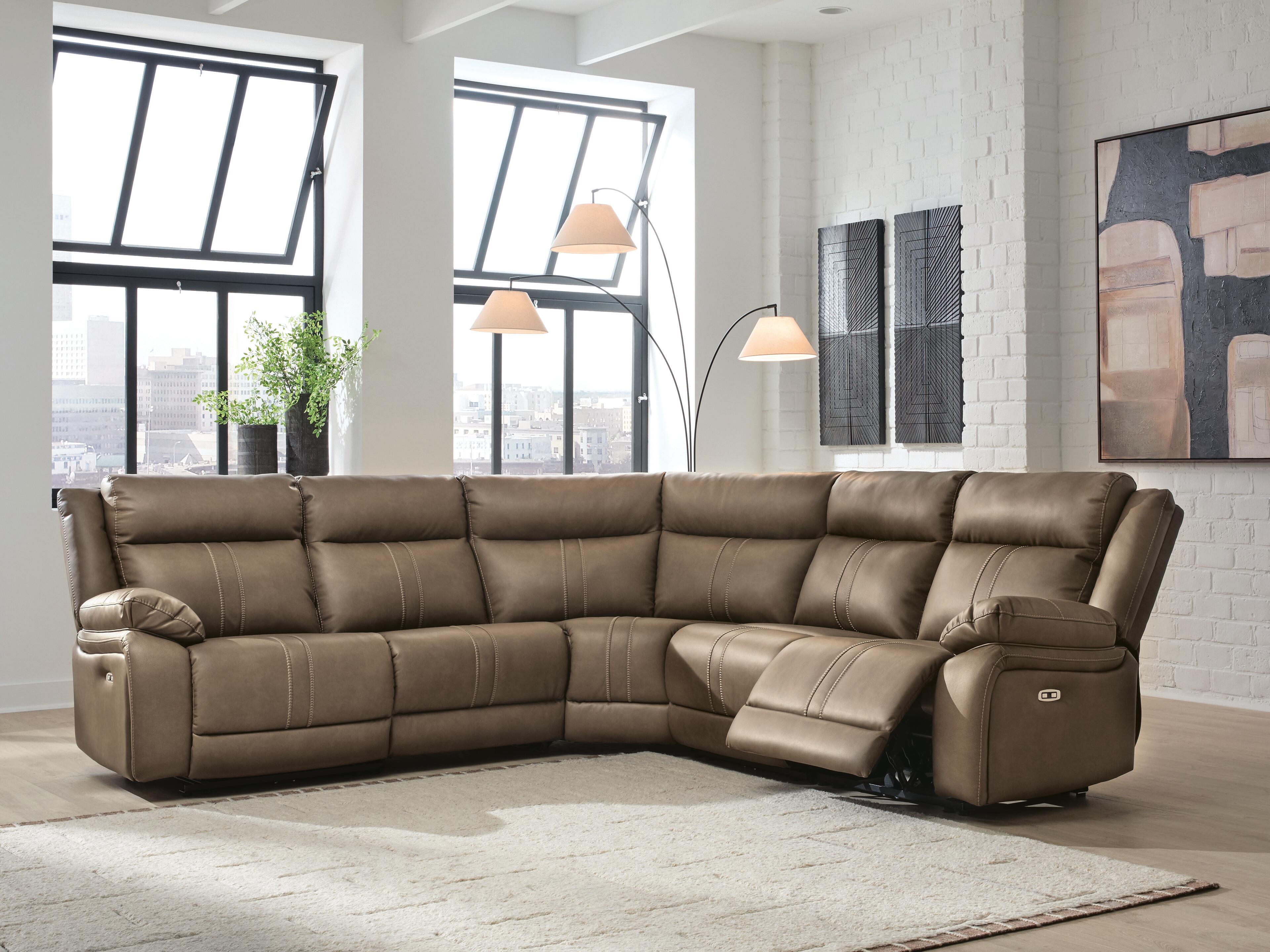 Max-Media 5-Piece Power Reclining Sectional, , rollover