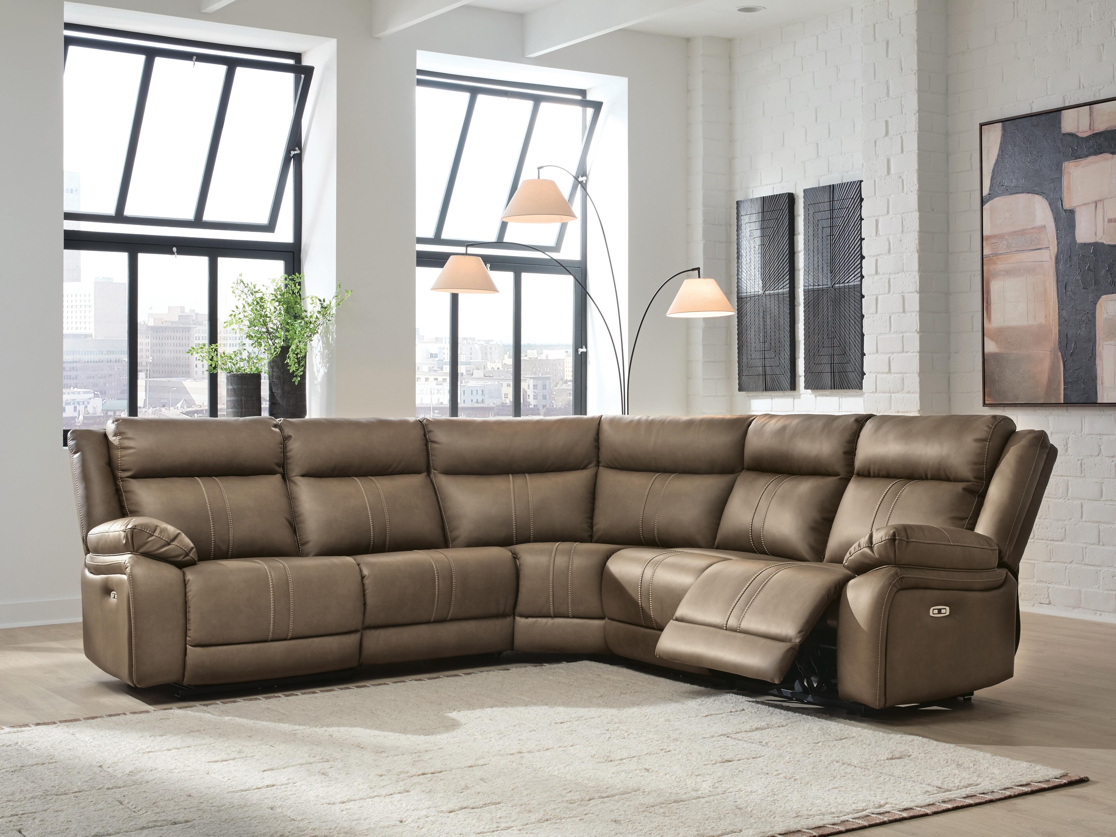 Max-Media 5-Piece Power Reclining Sectional, , large