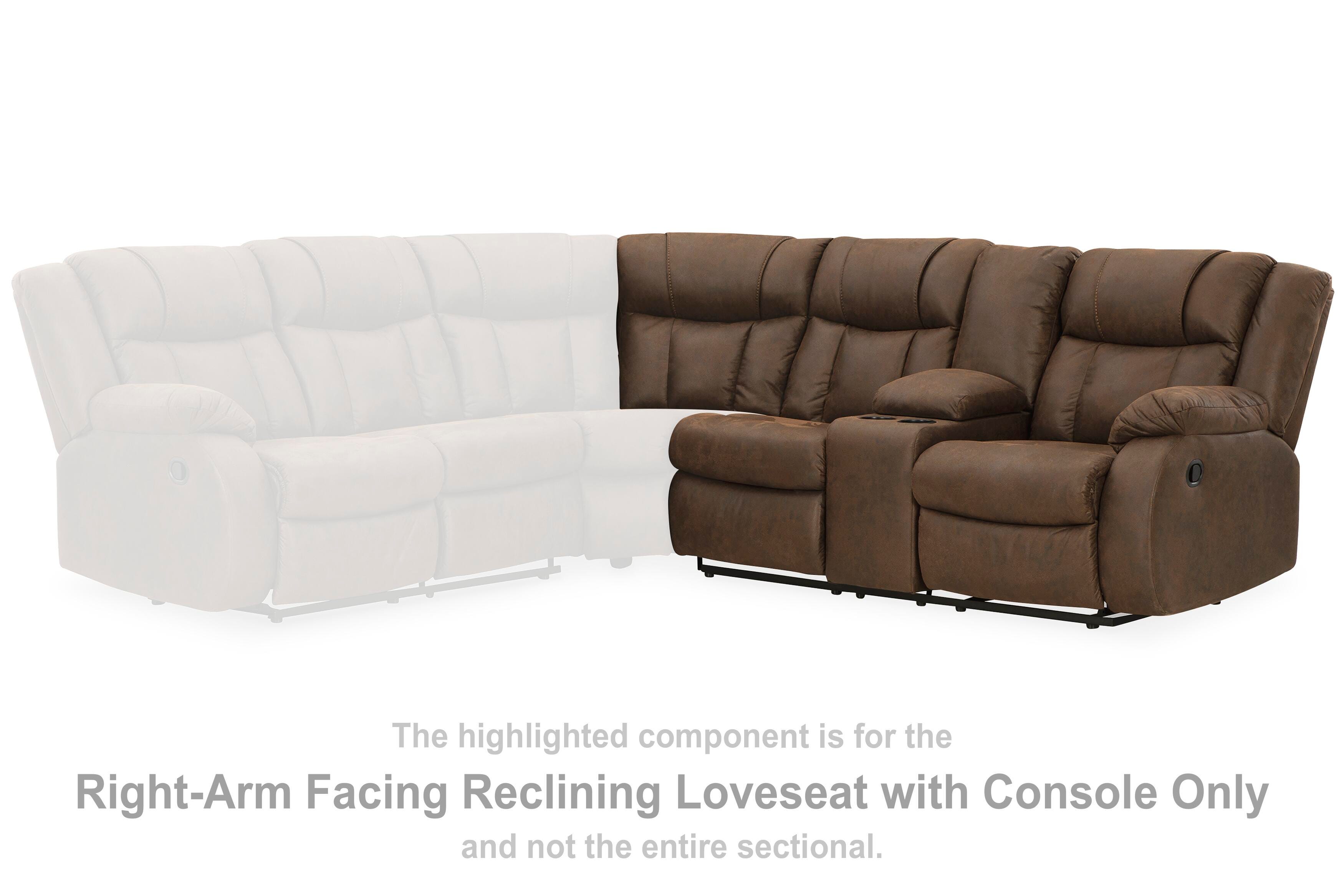 Trail Boys Right-Arm Facing Reclining Loveseat with Console - image 2