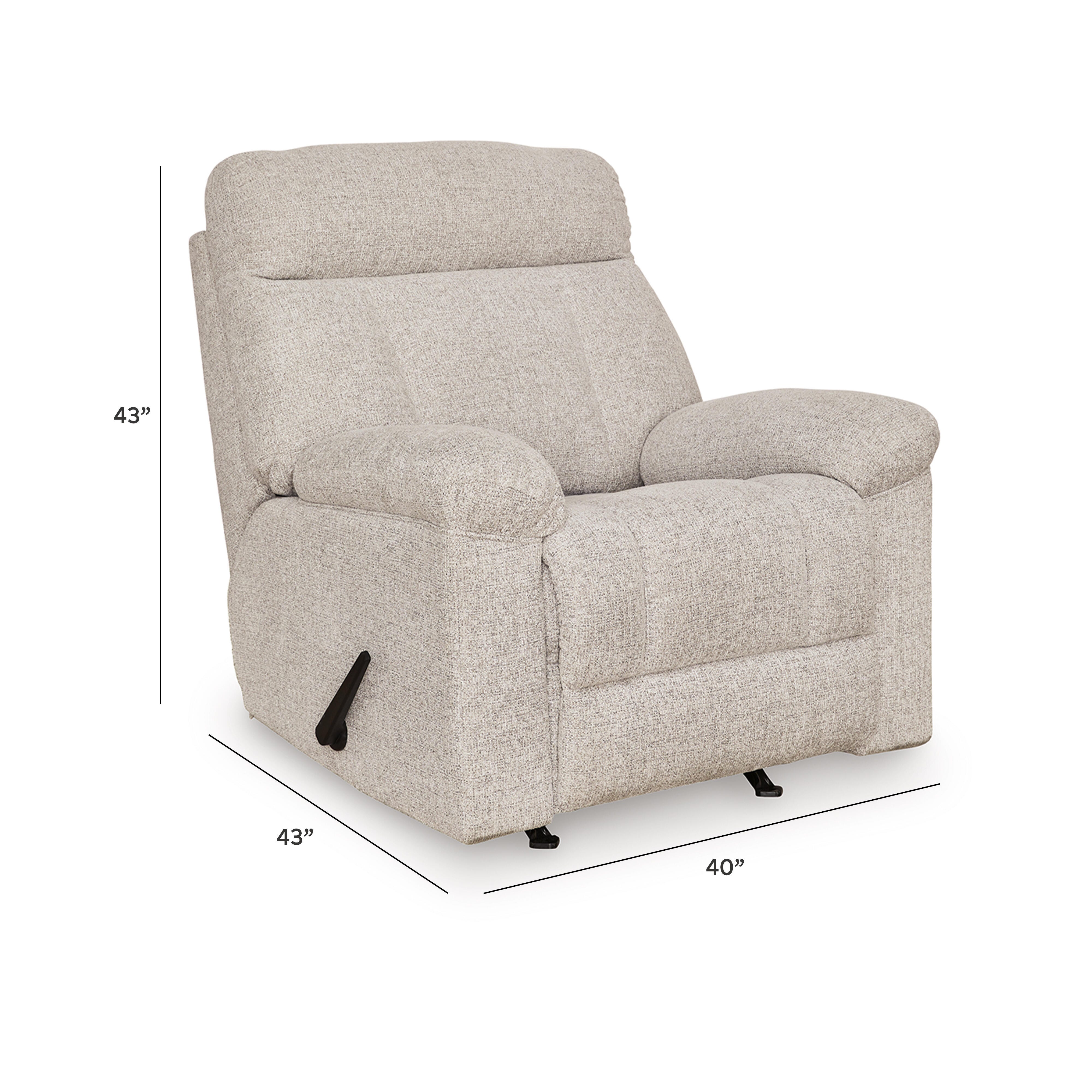 McArlie Recliner, Cobble Stone, large