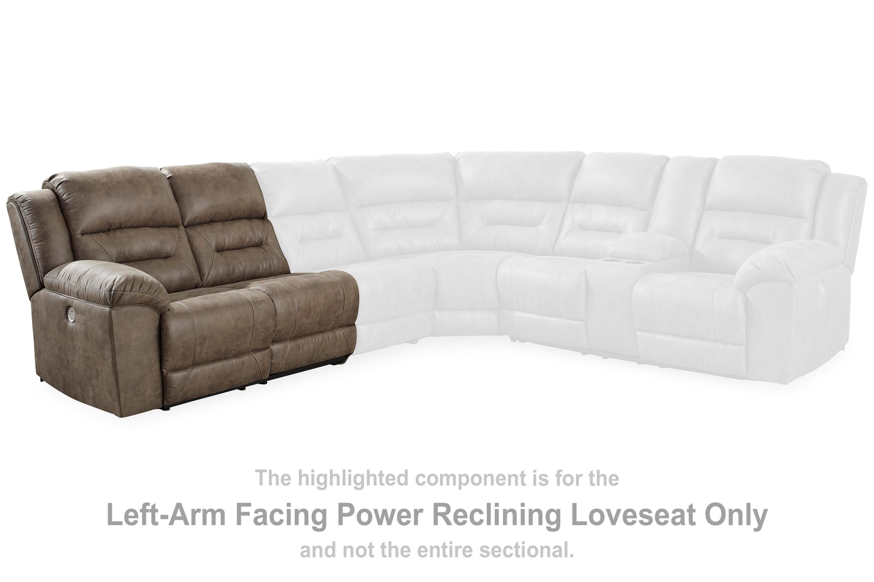 Loveseat reclinable eléctrico Ravenel con brazo izquierdo - image 2