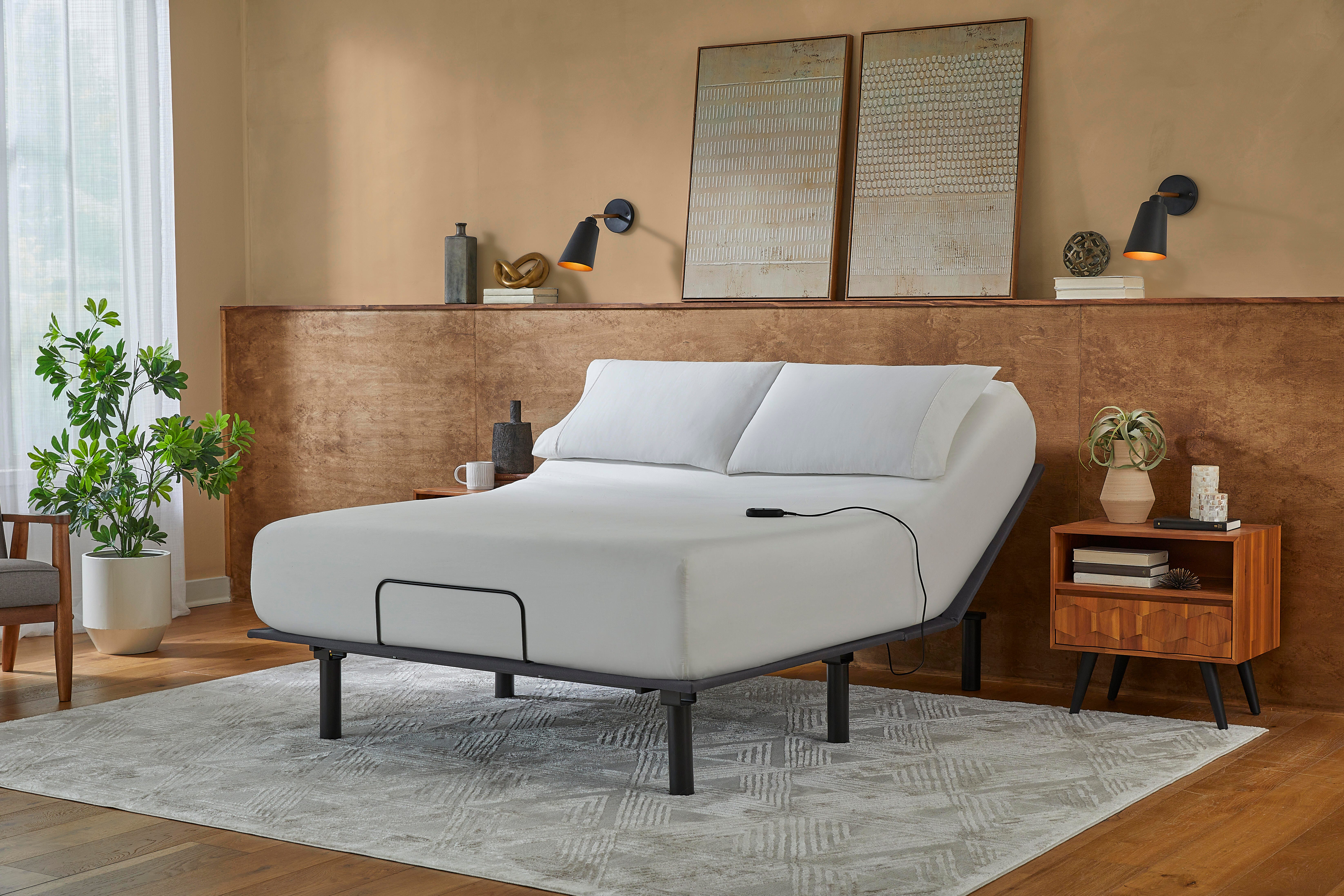 baselogic Bronze Split California King Adjustable Base, Gray, rollover