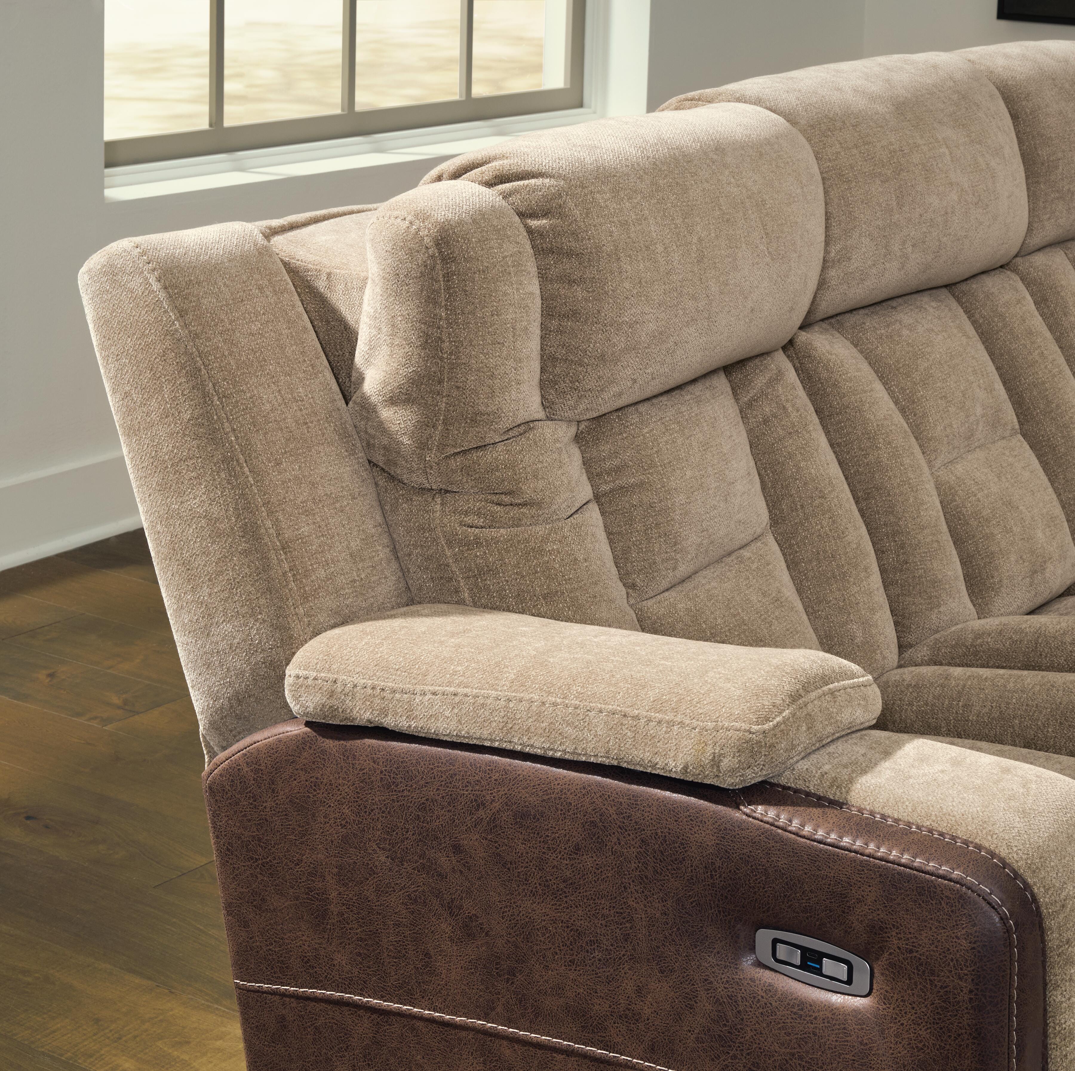 Ultimax Power Reclining Sofa, Brownstone, large