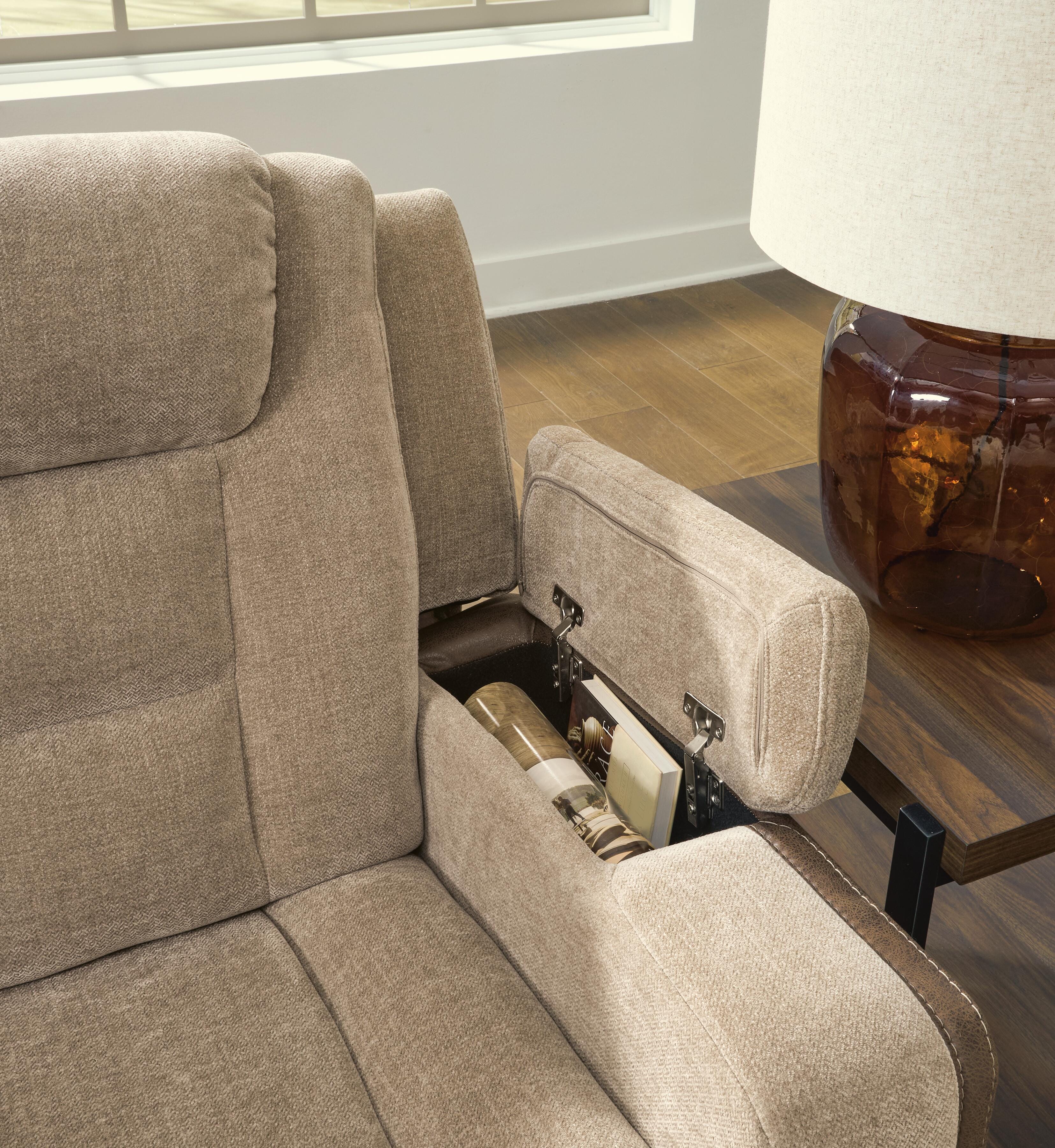 Ultimax Power Reclining Sofa, Brownstone, large