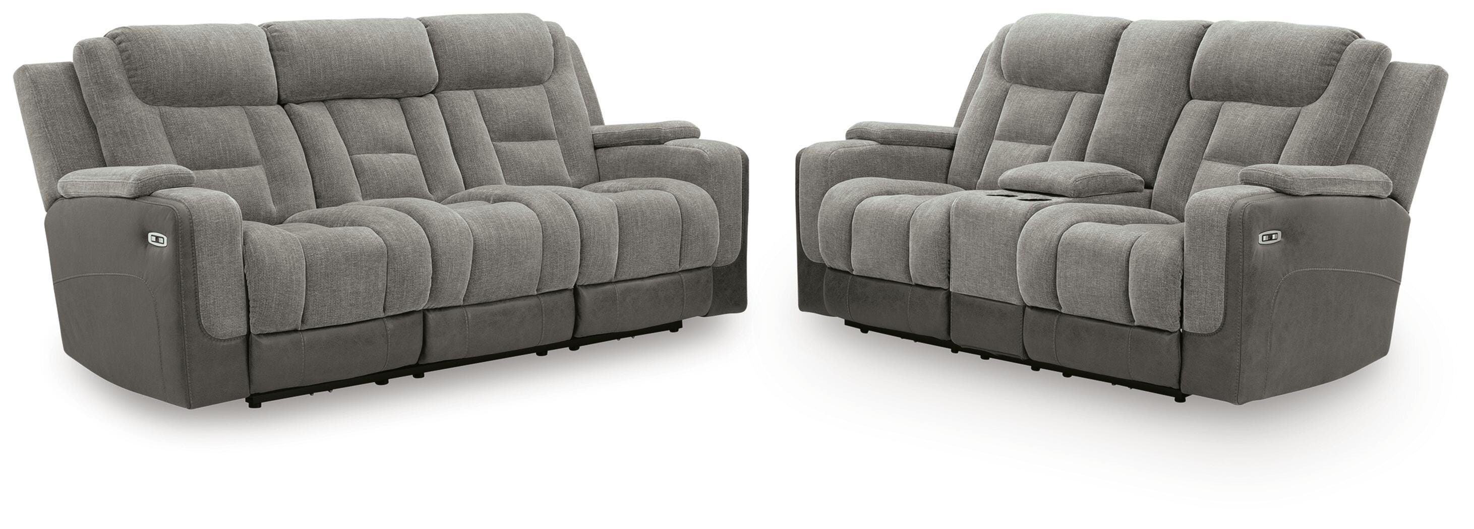 Ultimax Dual Power Reclining Sofa and Loveseat