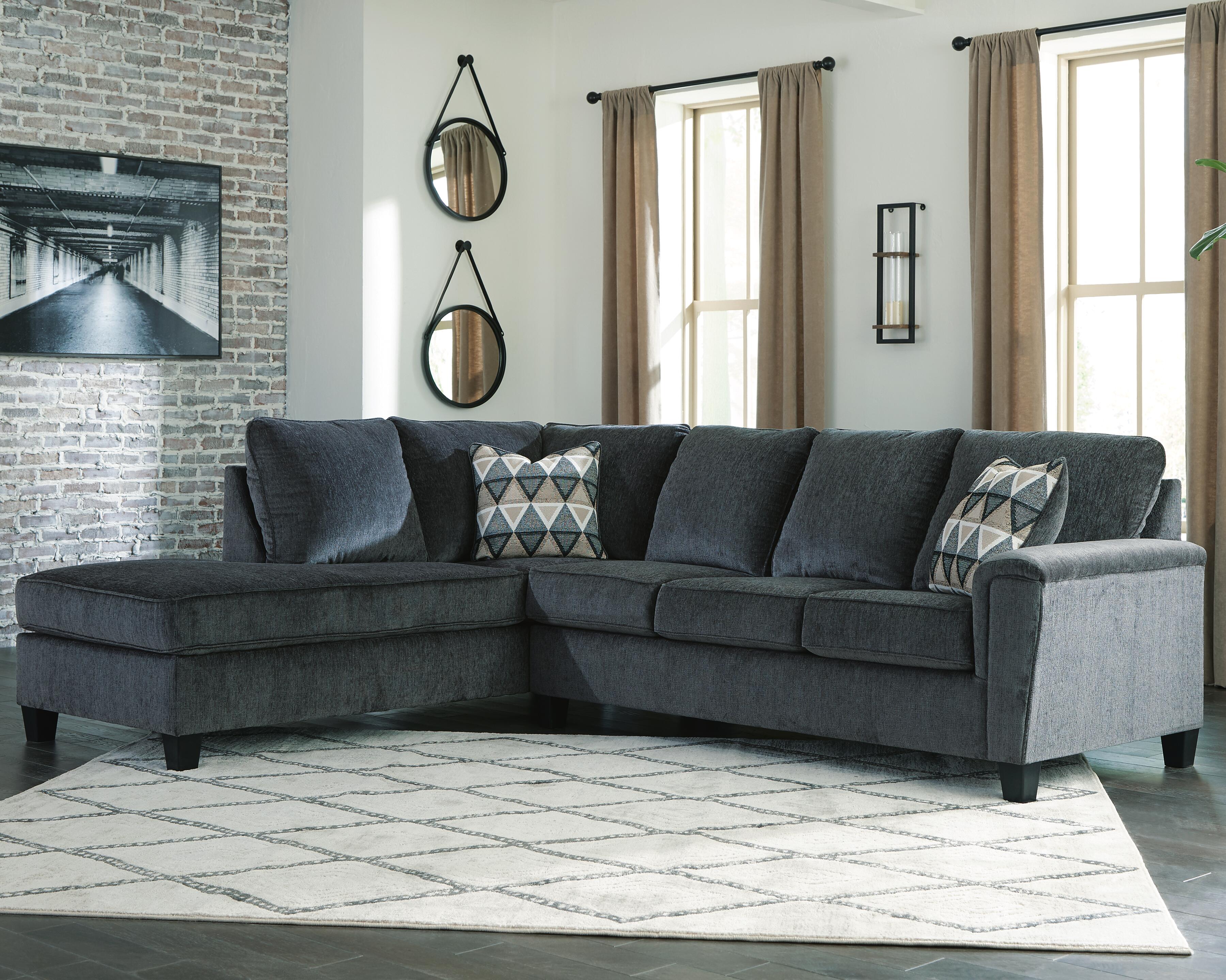 Abinger 2-Piece Sectional with Chaise, Smoke, large