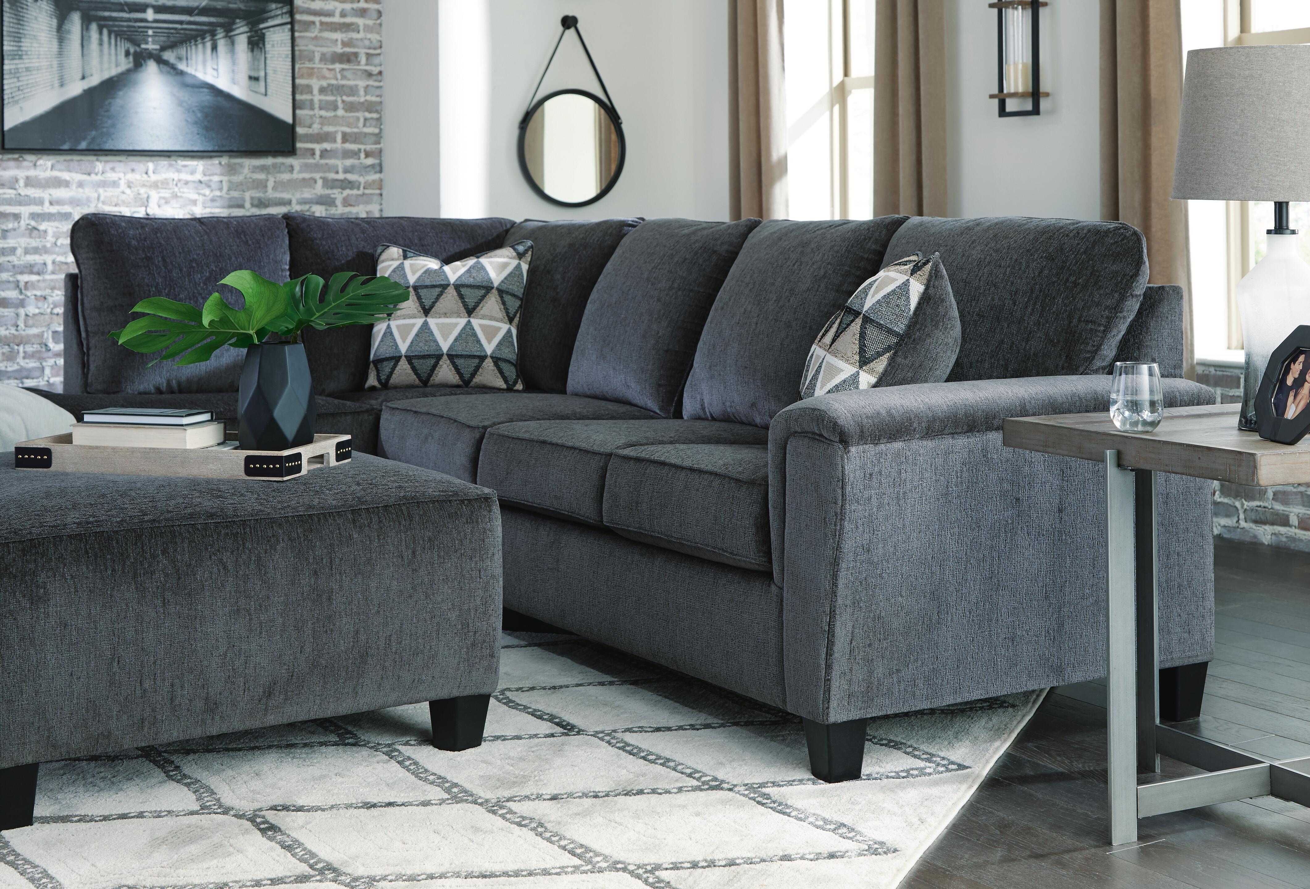 Abinger 2-Piece Sectional with Chaise, Smoke, large