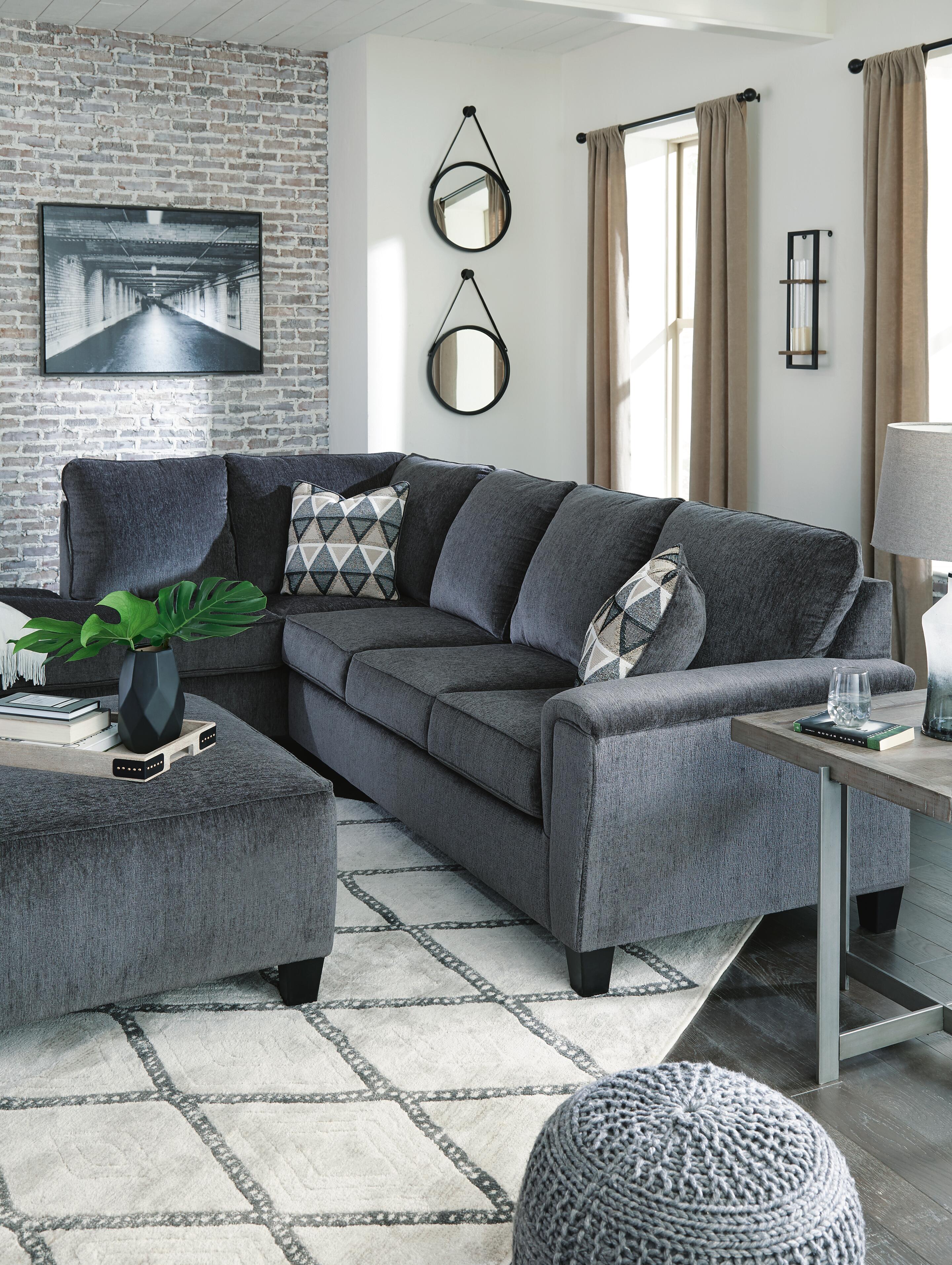 Abinger 2-Piece Sectional with Chaise, Smoke, large