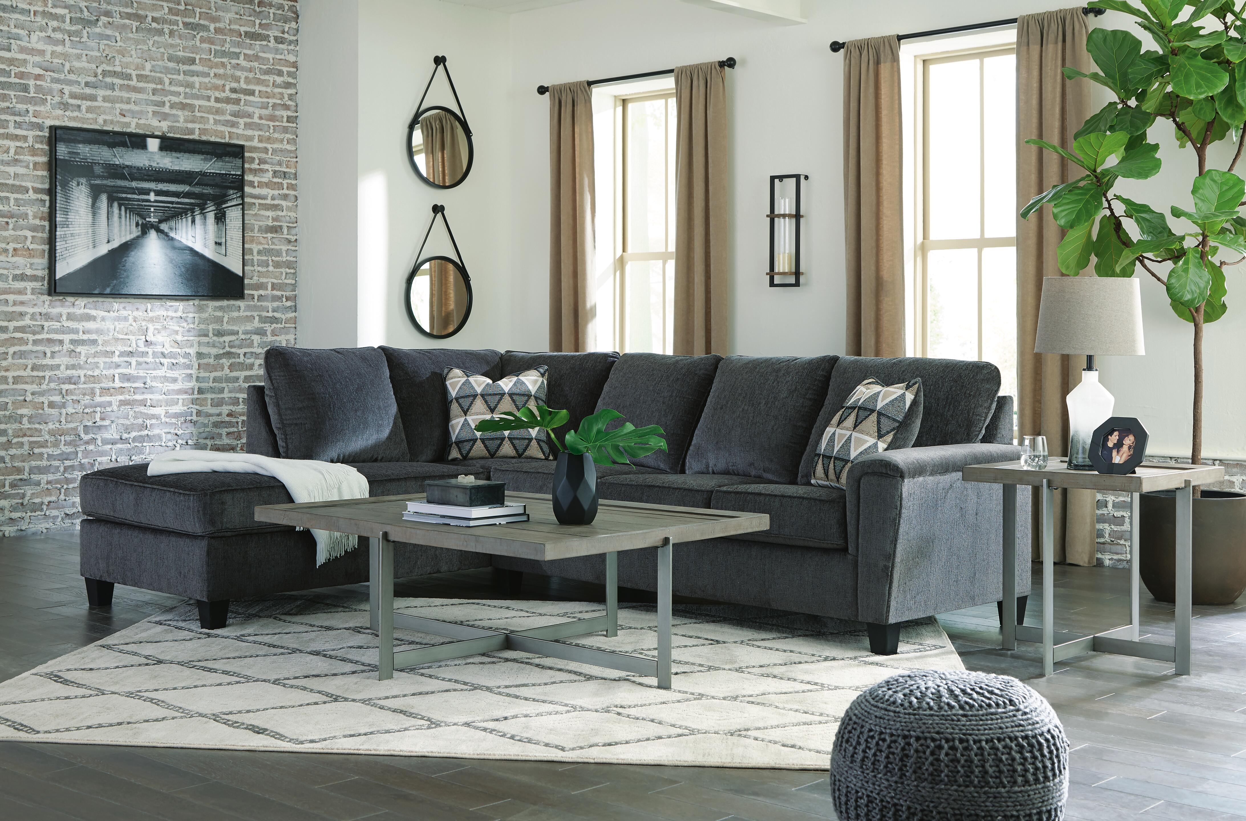 Abinger 2-Piece Sleeper Sectional with Chaise, Smoke, large