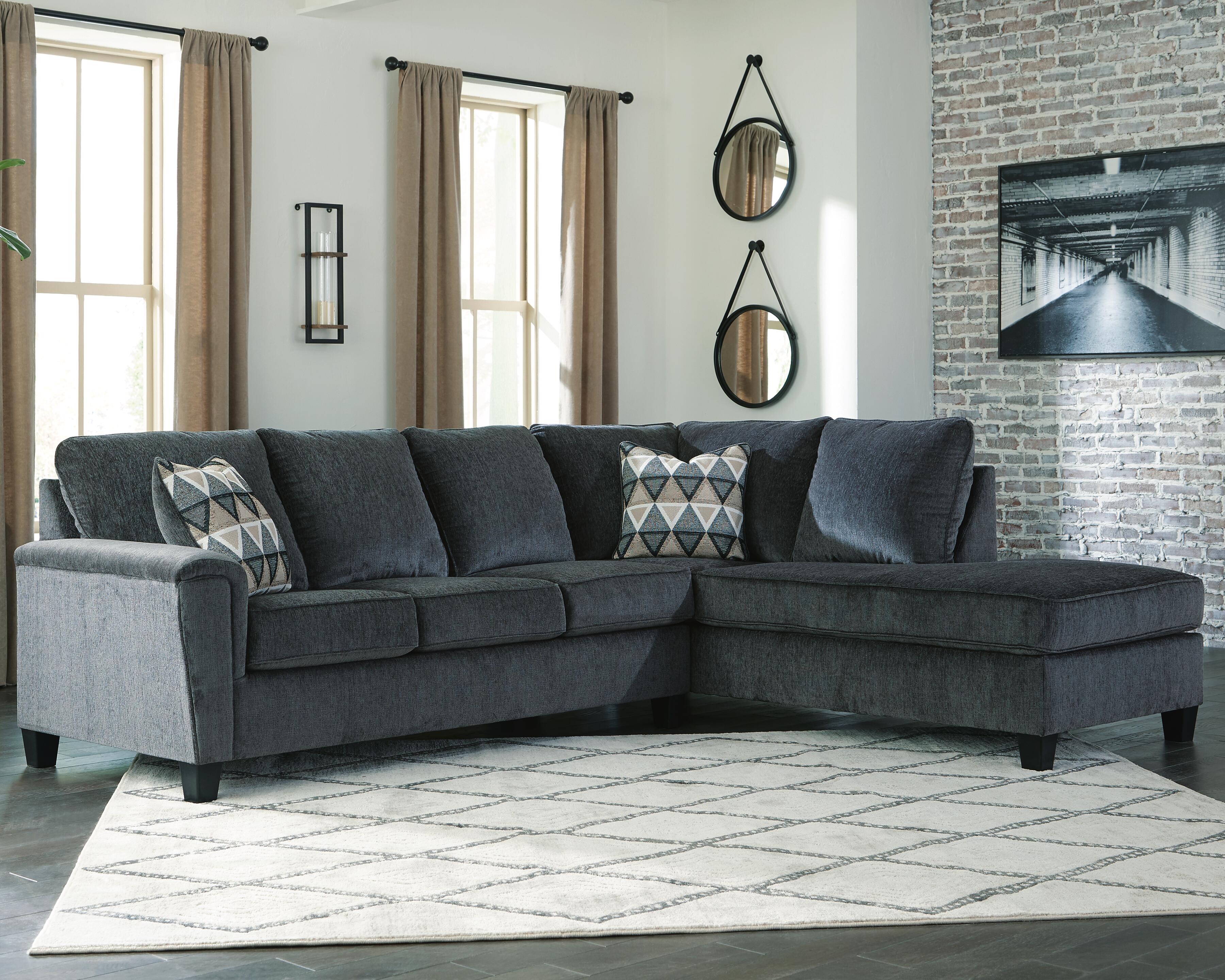 Abinger 2-Piece Sectional with Chaise, Smoke, rollover