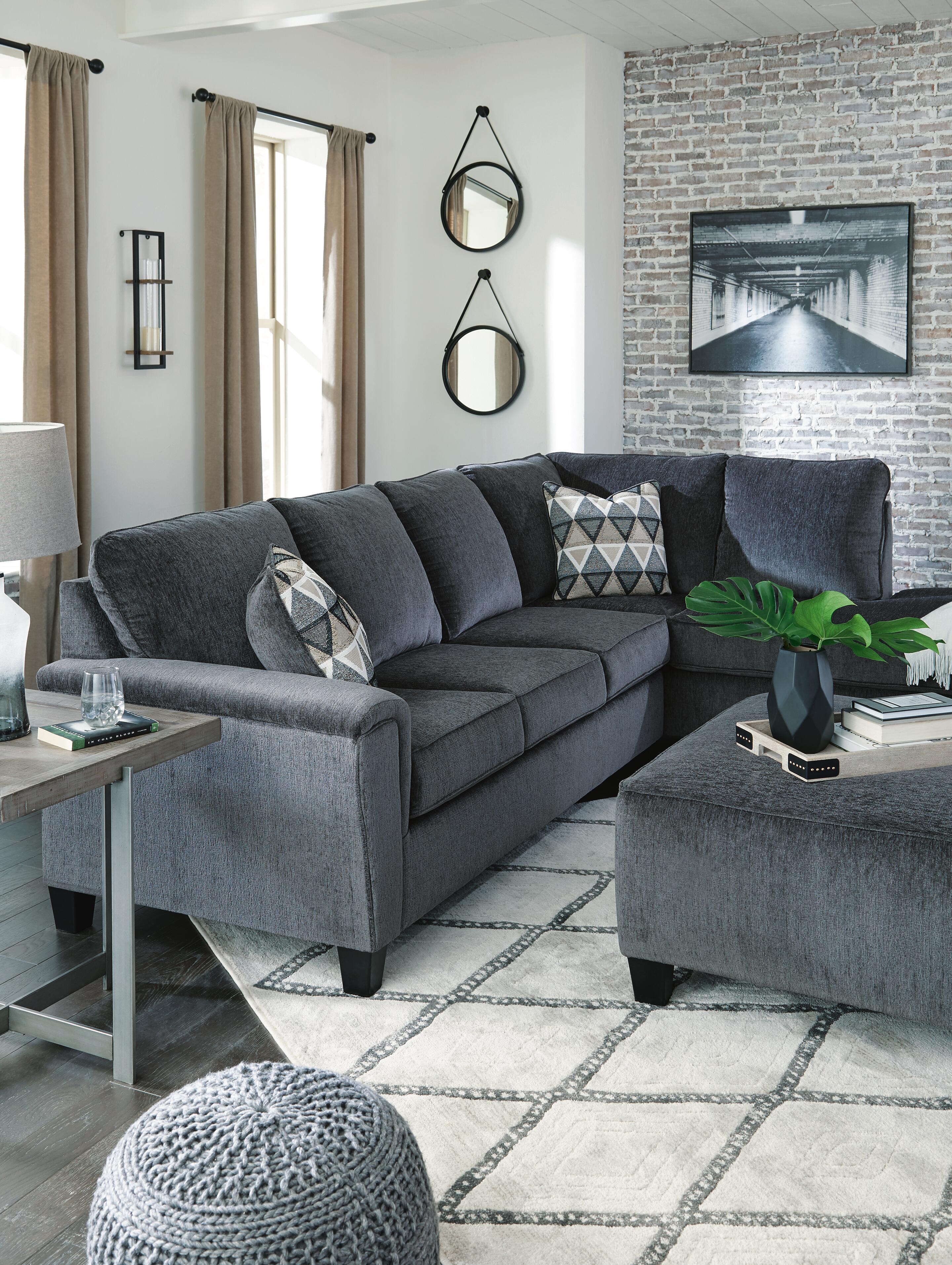 Abinger 2-Piece Sectional with Chaise, Smoke, large