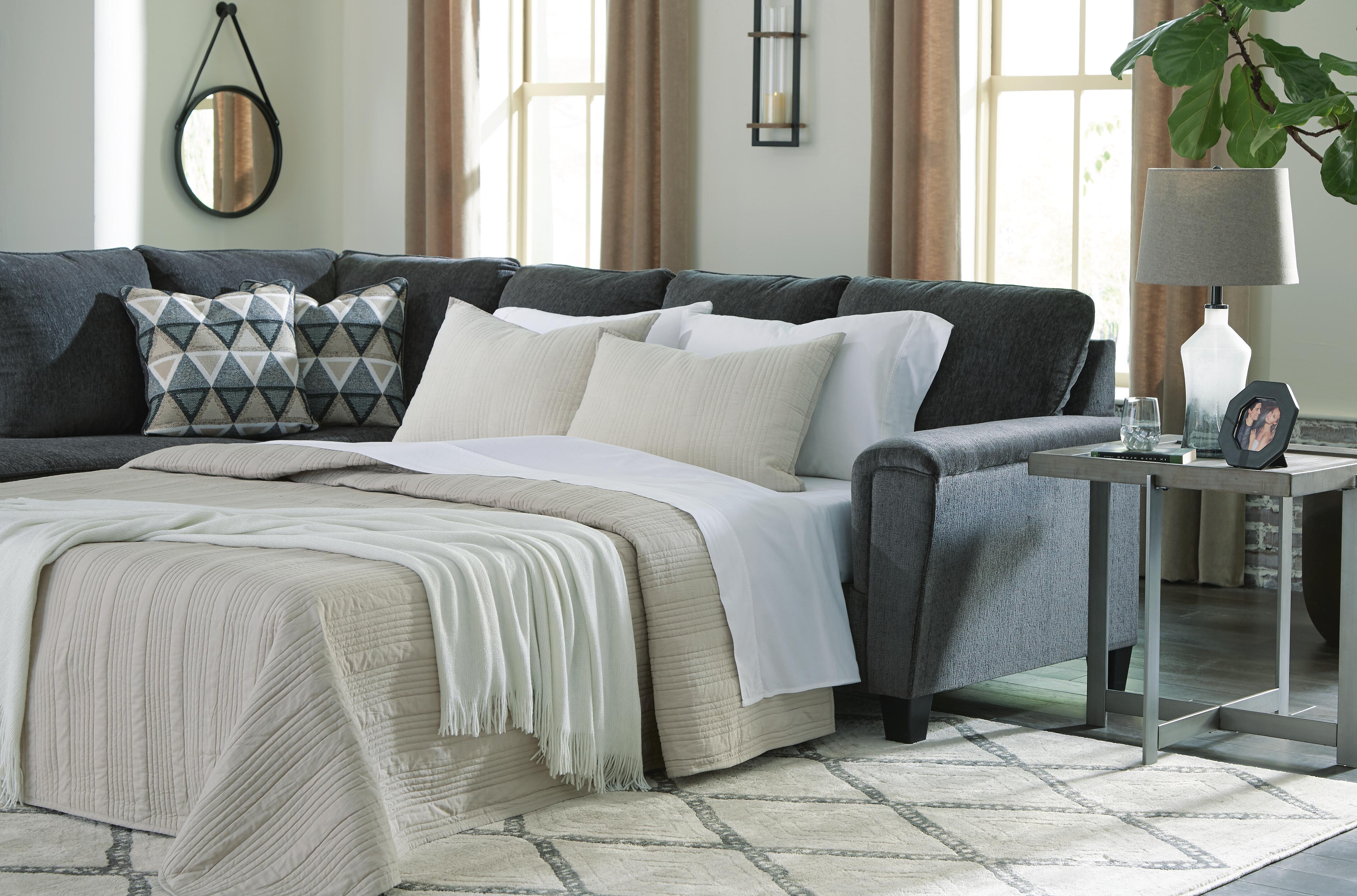 Abinger 2-Piece Sleeper Sectional with Chaise, Smoke, large