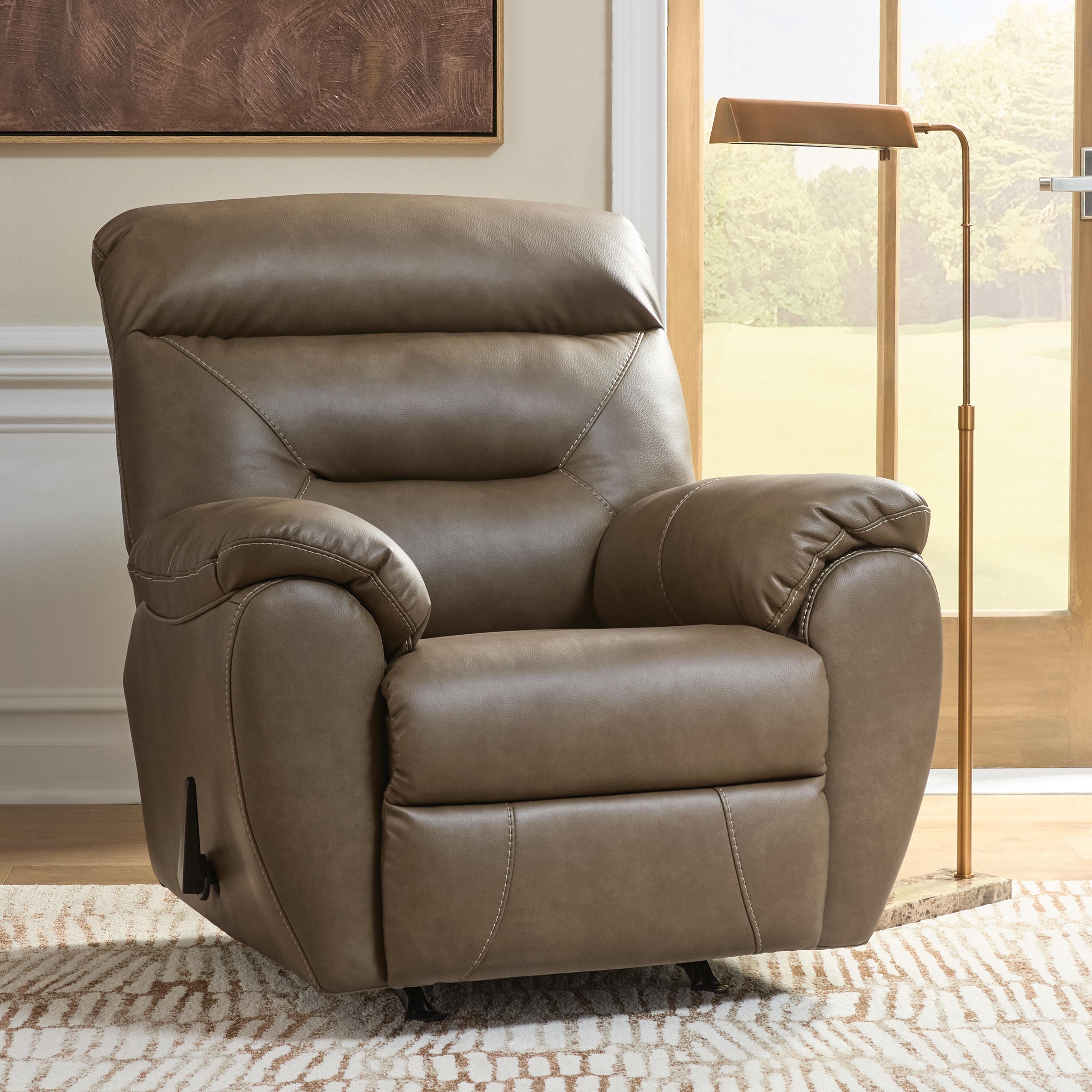 Pittsman Recliner, Biscotti, large