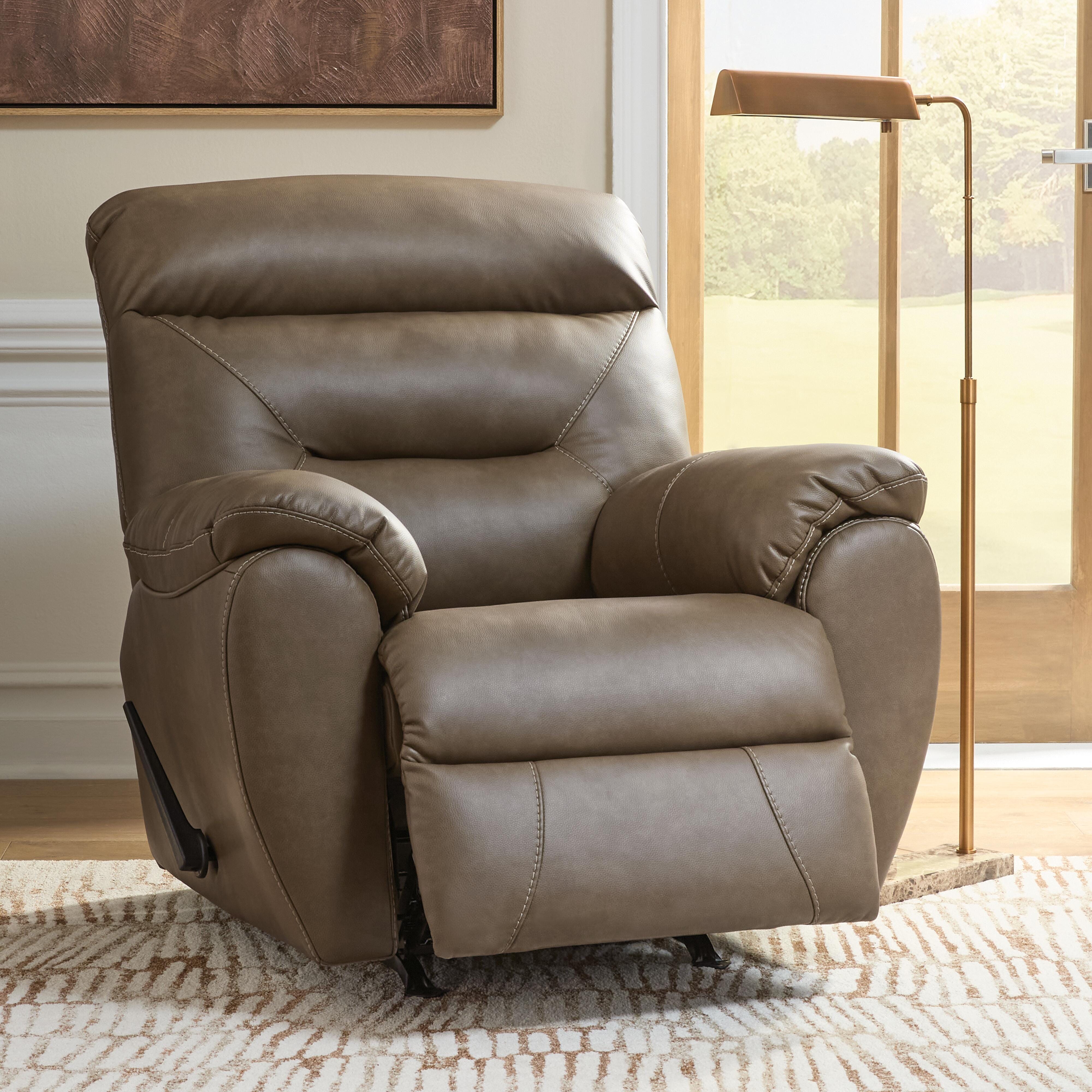 Pittsman Recliner, Biscotti, large
