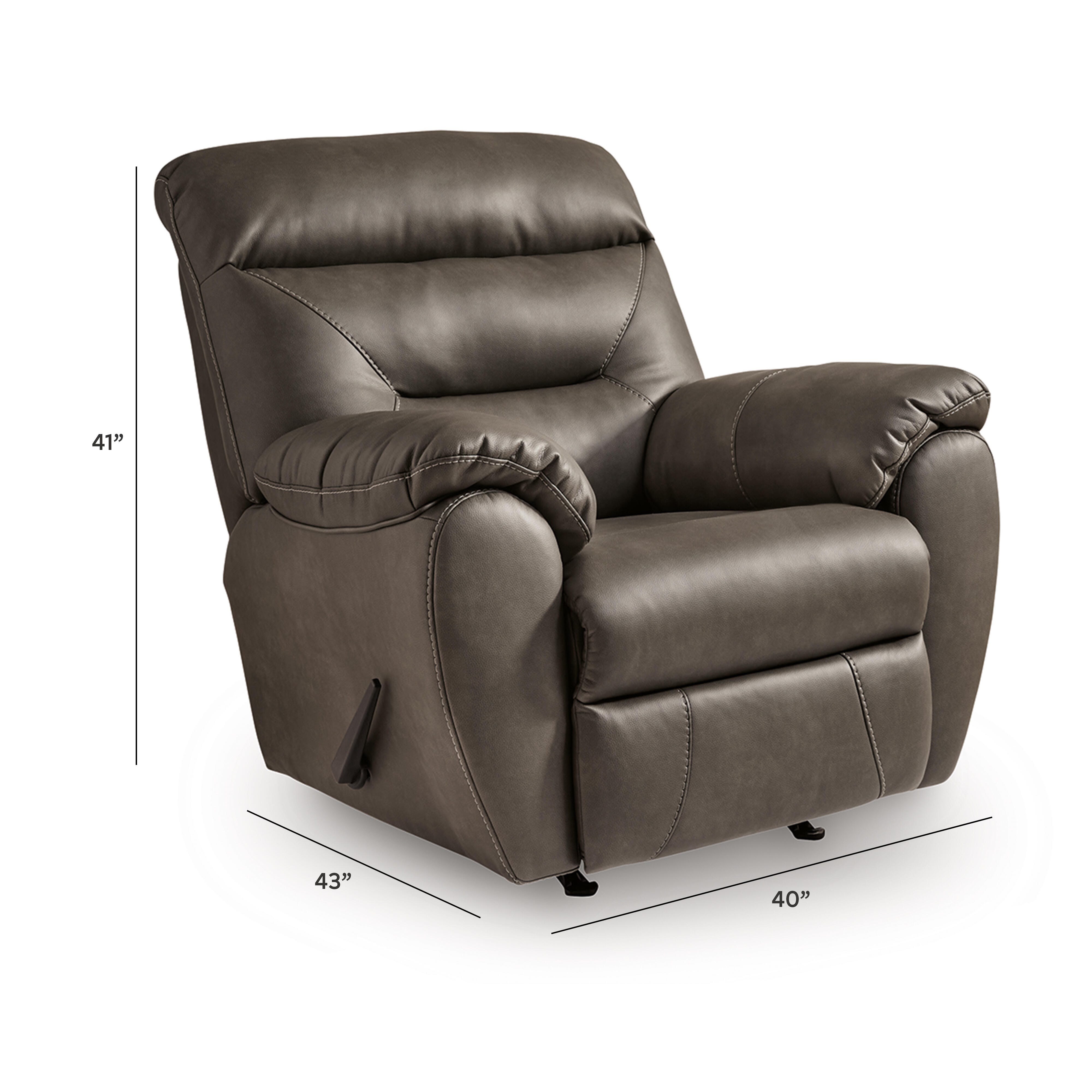 Pittsman Recliner, Ash, large