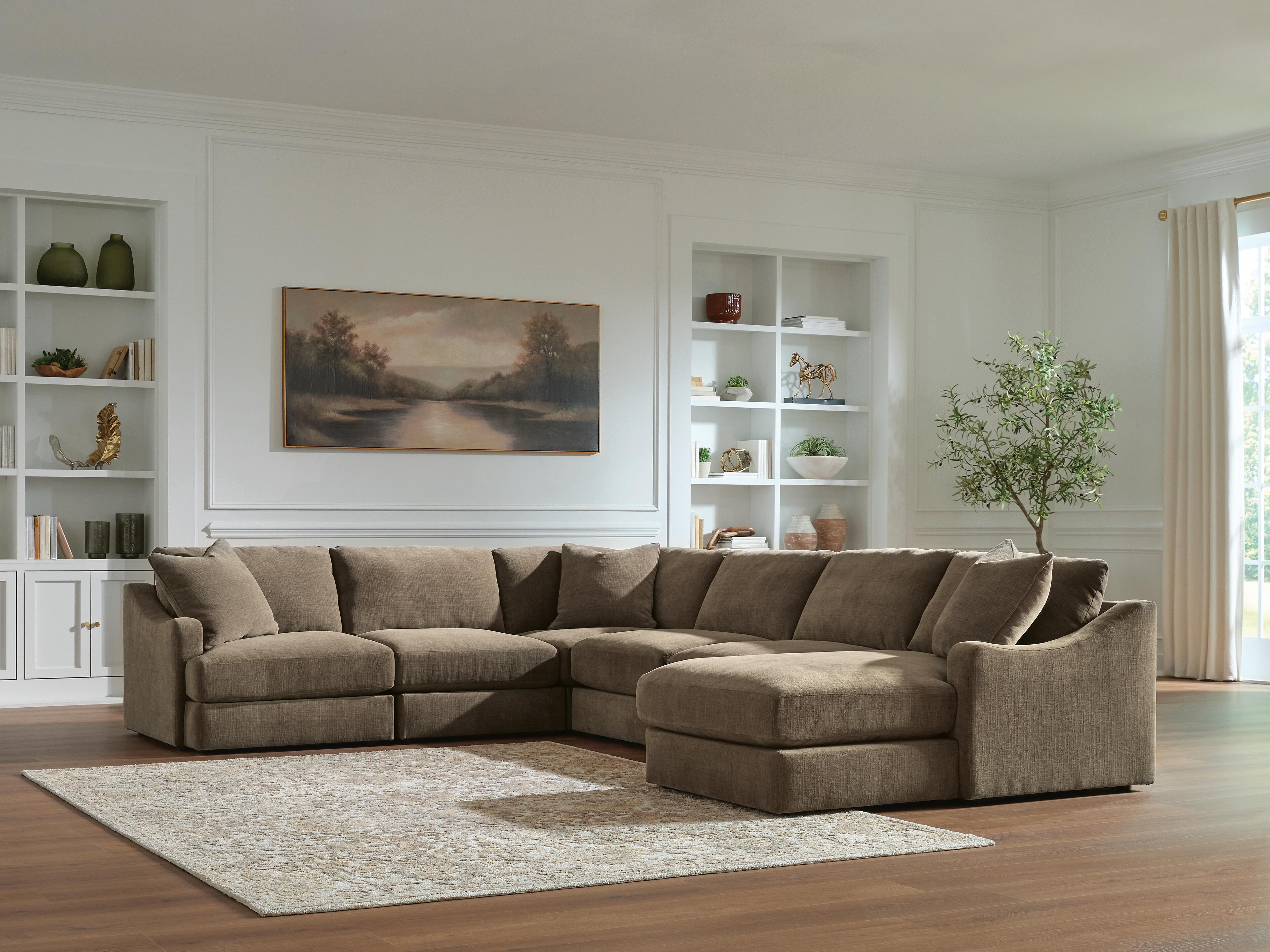 Ella Grove 6-Piece Sectional with Chaise, Coffee, rollover