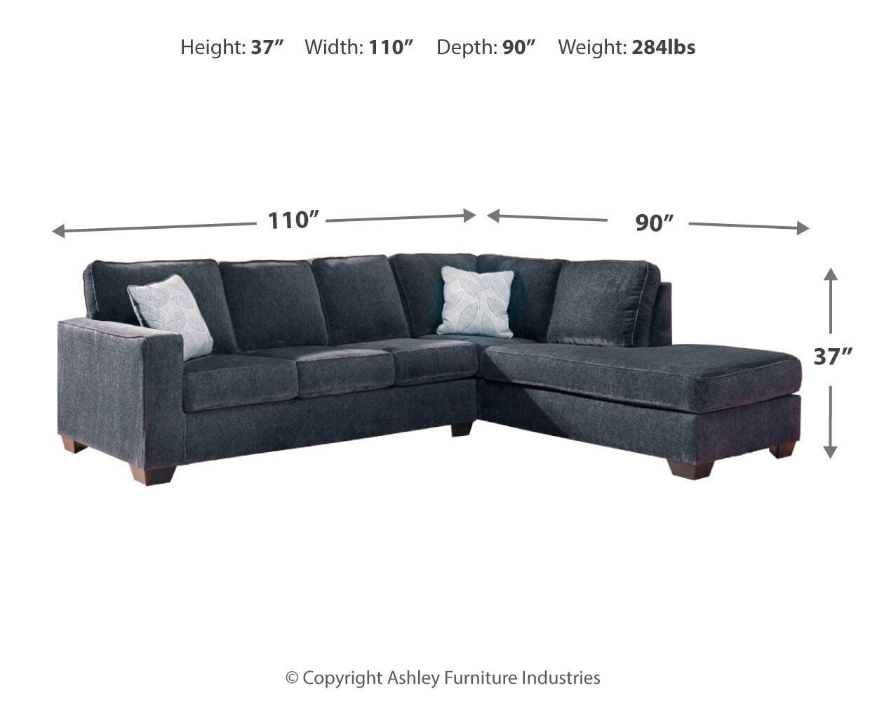 Altari 2-Piece Sleeper Sectional with Chaise - image 4