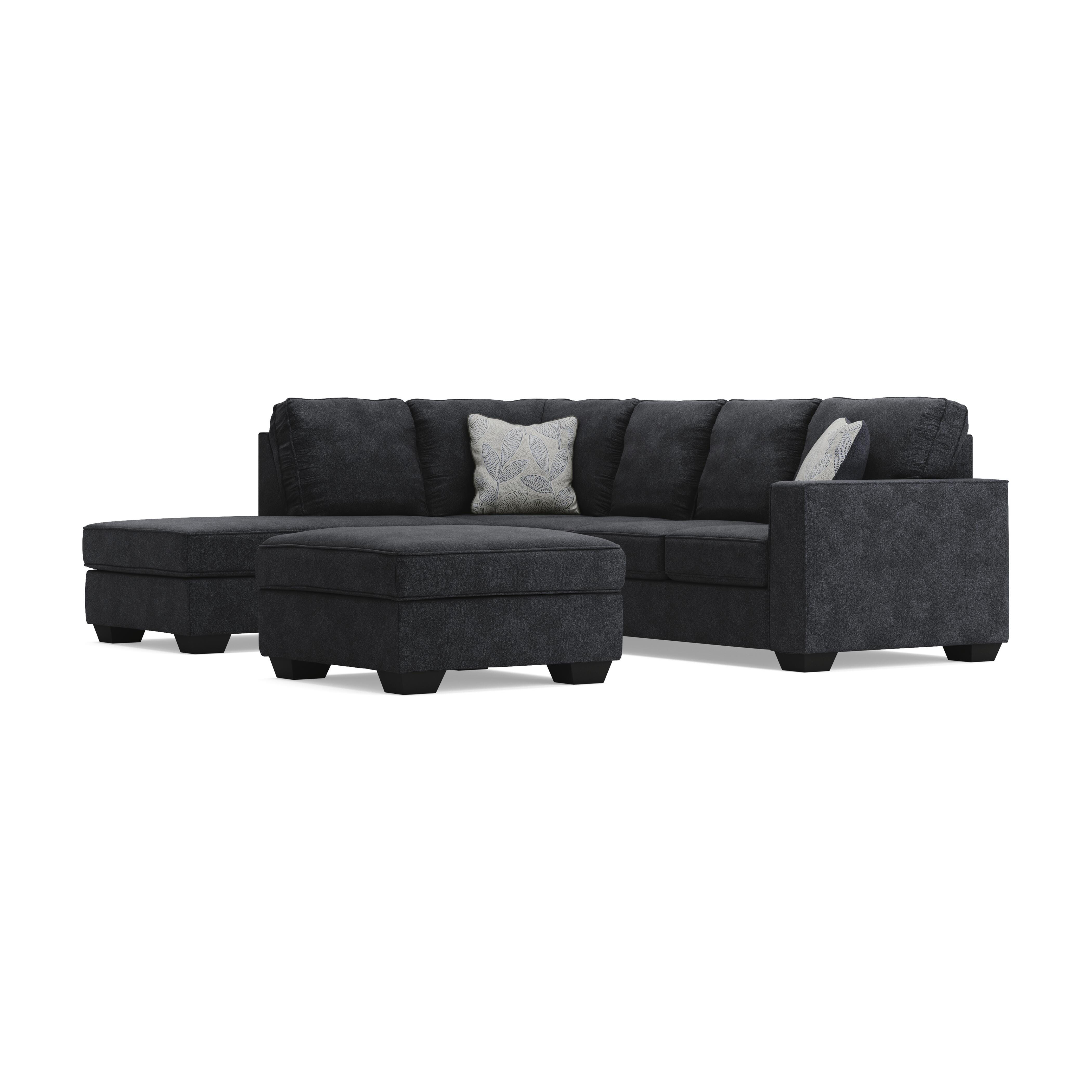 Altari 2-Piece Sleeper Sectional with Ottoman, Slate, large