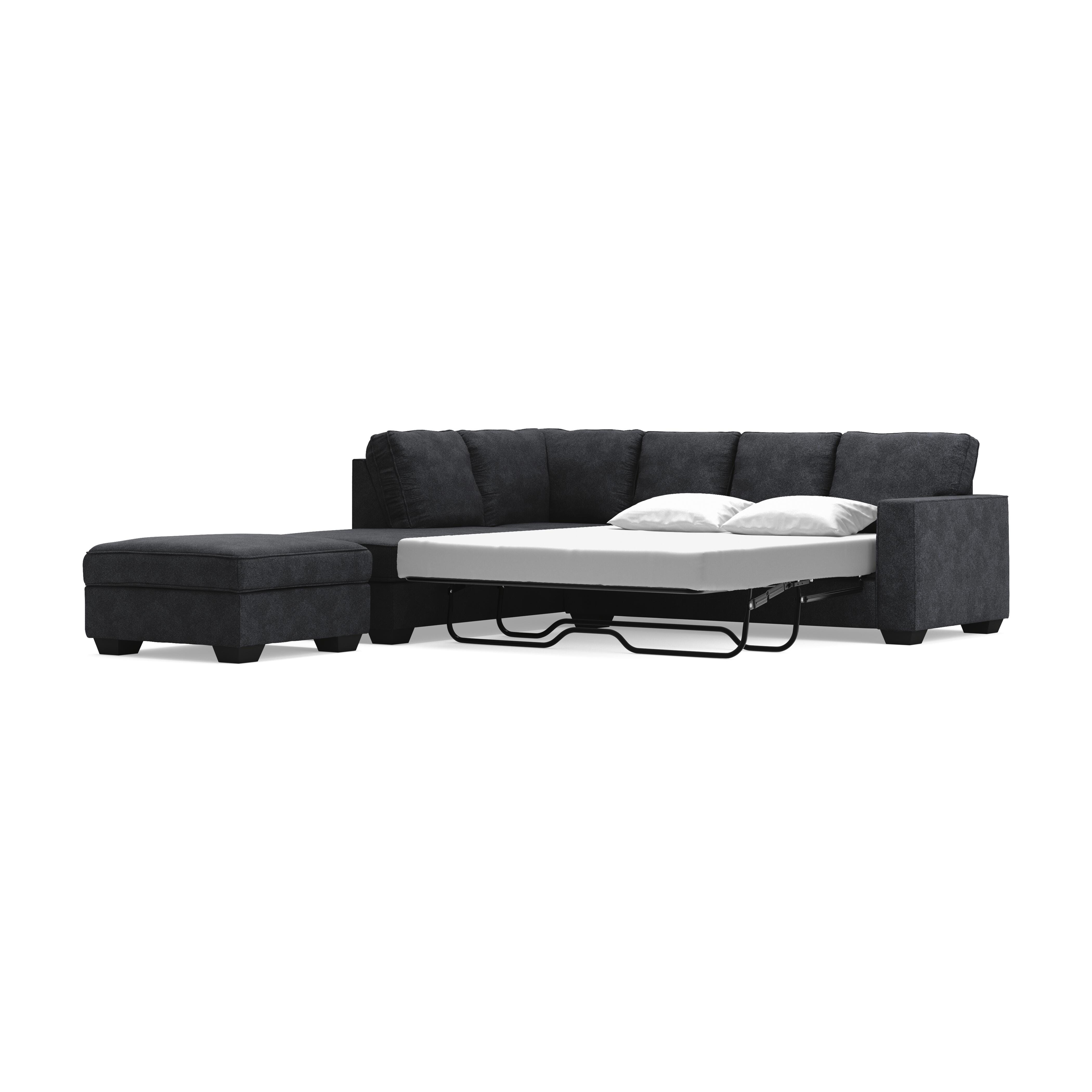 Altari 2-Piece Sleeper Sectional with Ottoman, Slate, large