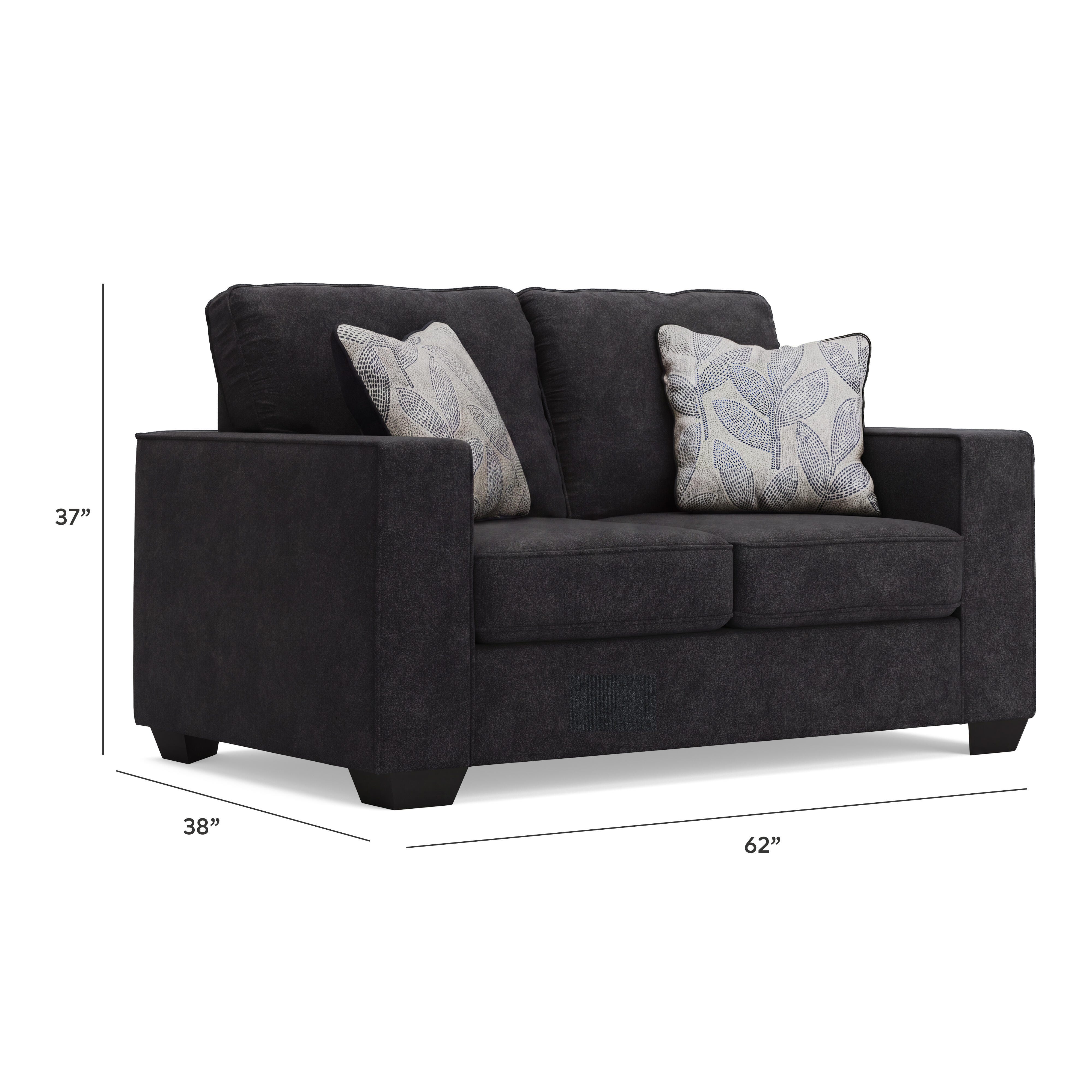 Altari Loveseat, Slate, large